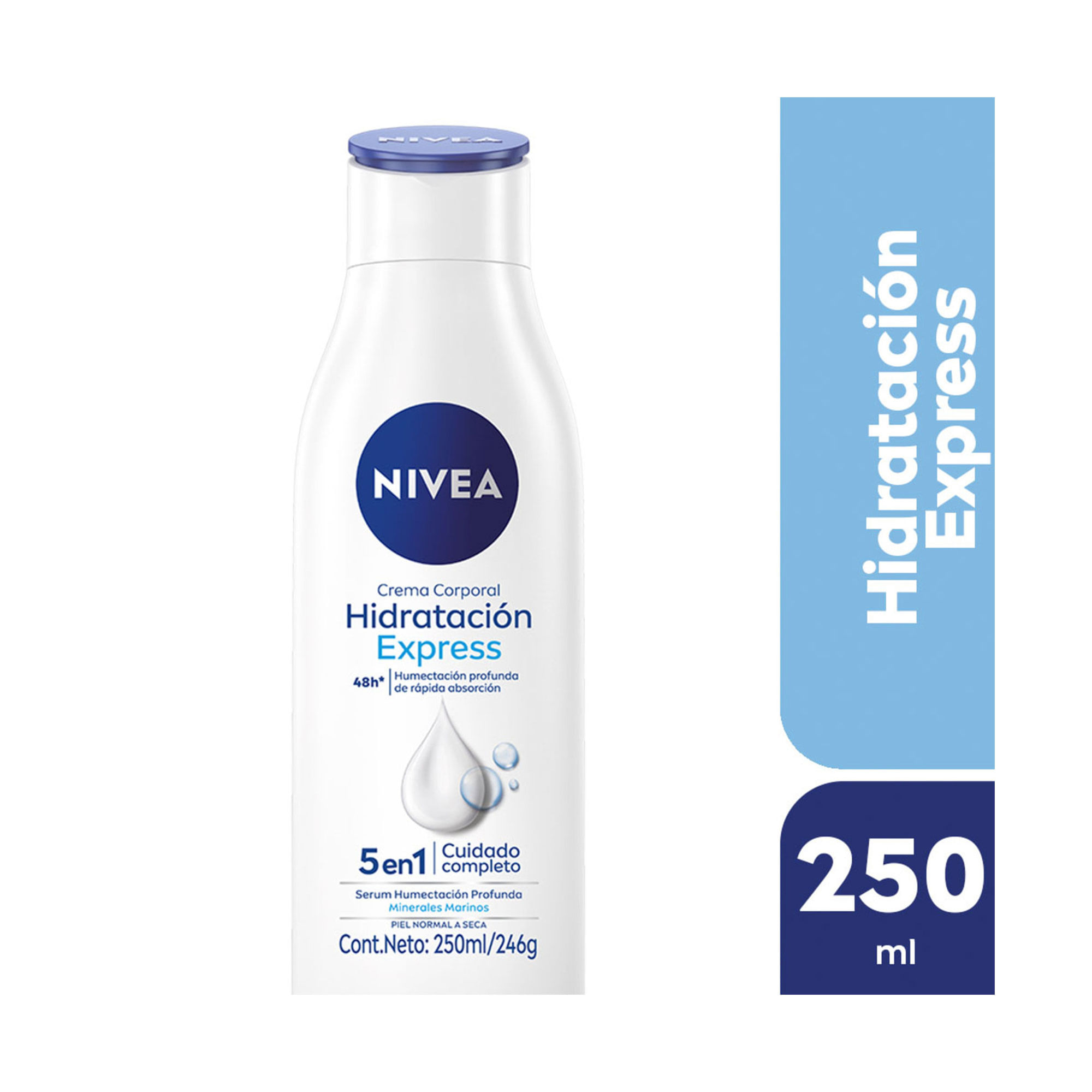 Crema Corporal Nivea Hidratación Express Humectación Profunda Piel Normal A Seca 250 Ml
