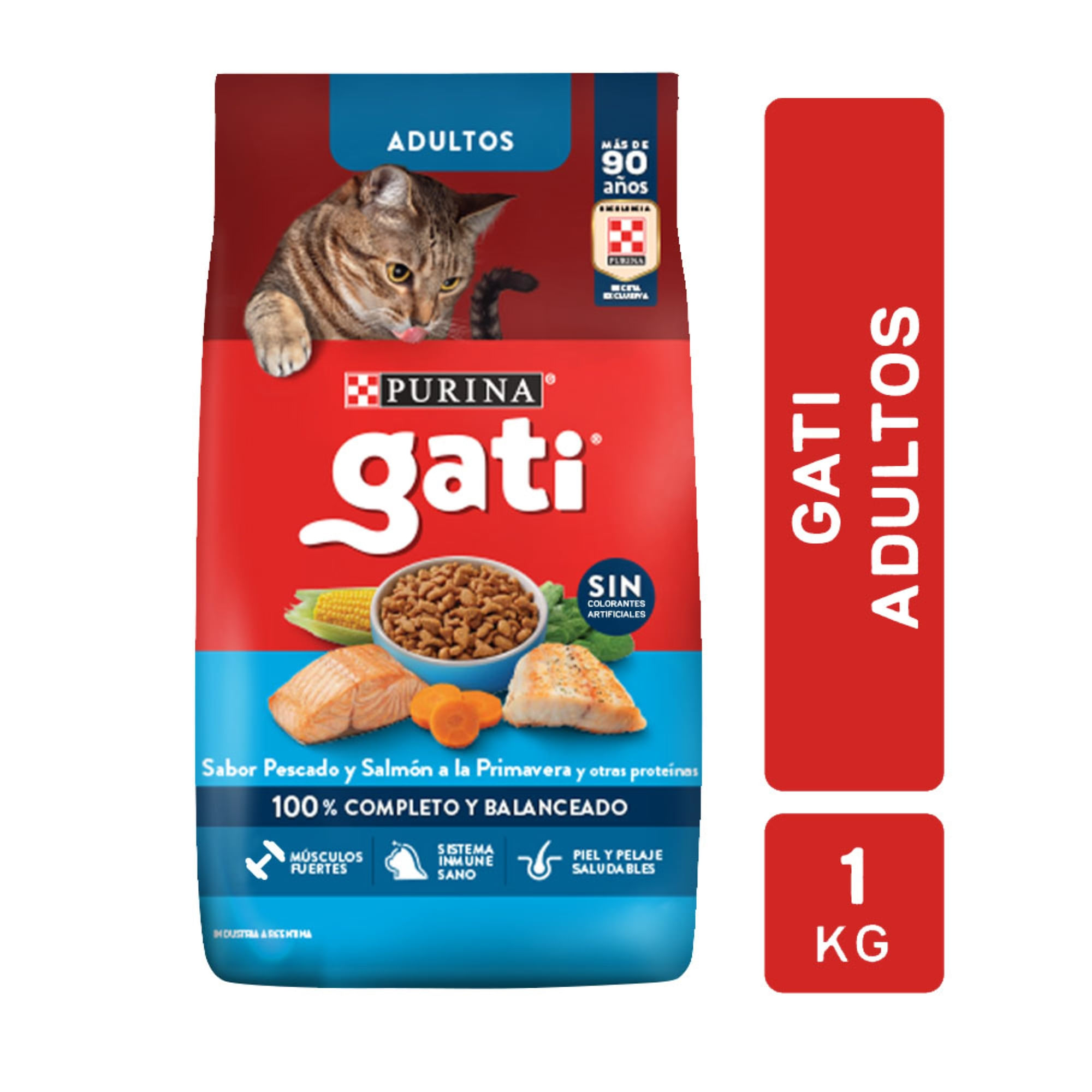 Alimento Para Gato Gati Adultos Sabor Pescado Y Salmón 1kg