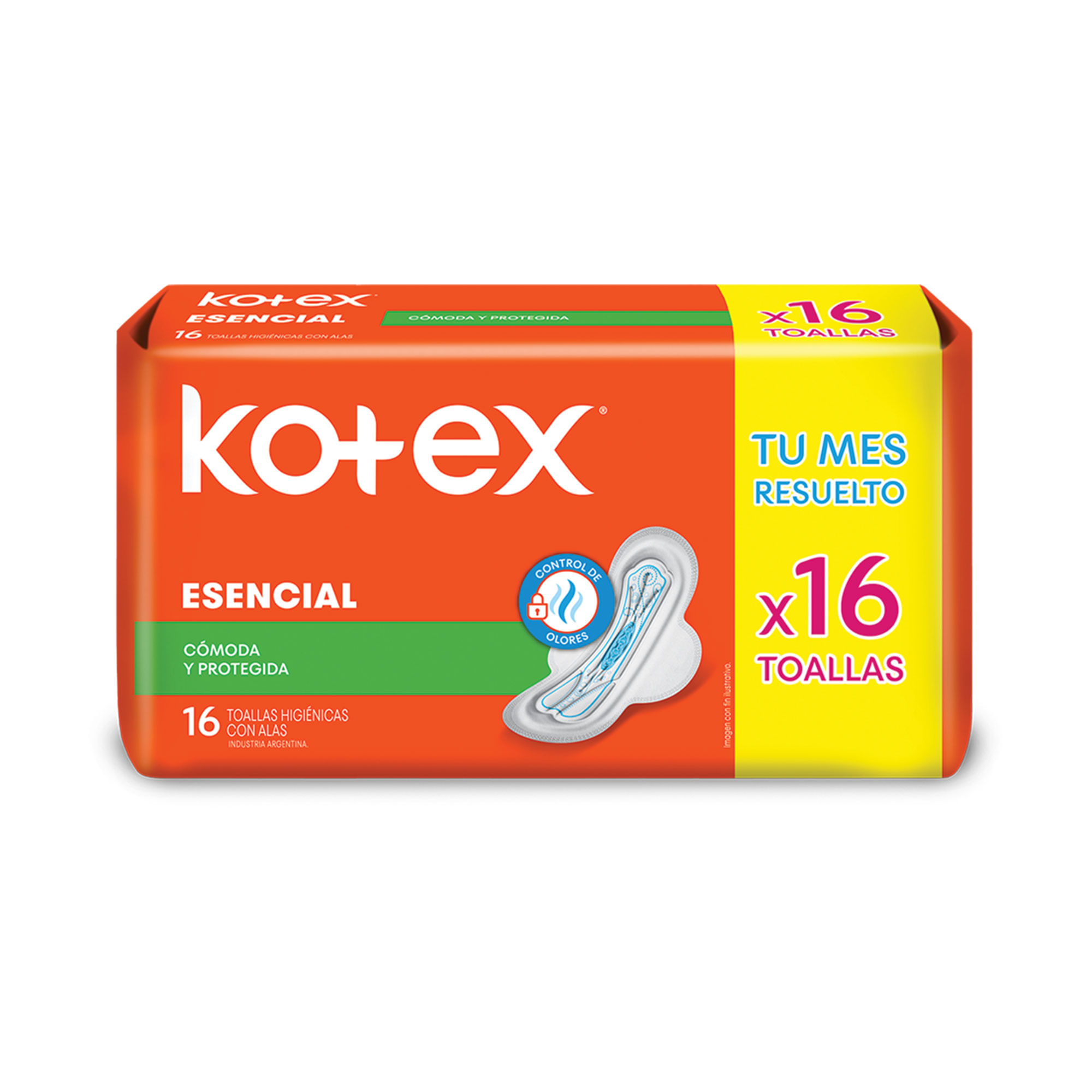 Toalla Femenina Kotex Esencial 16u