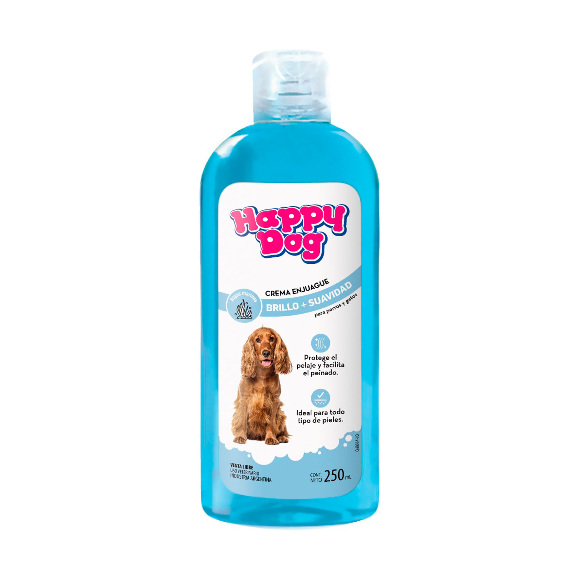 Crema de enjuague para perro Happy Dog algas 250 ml