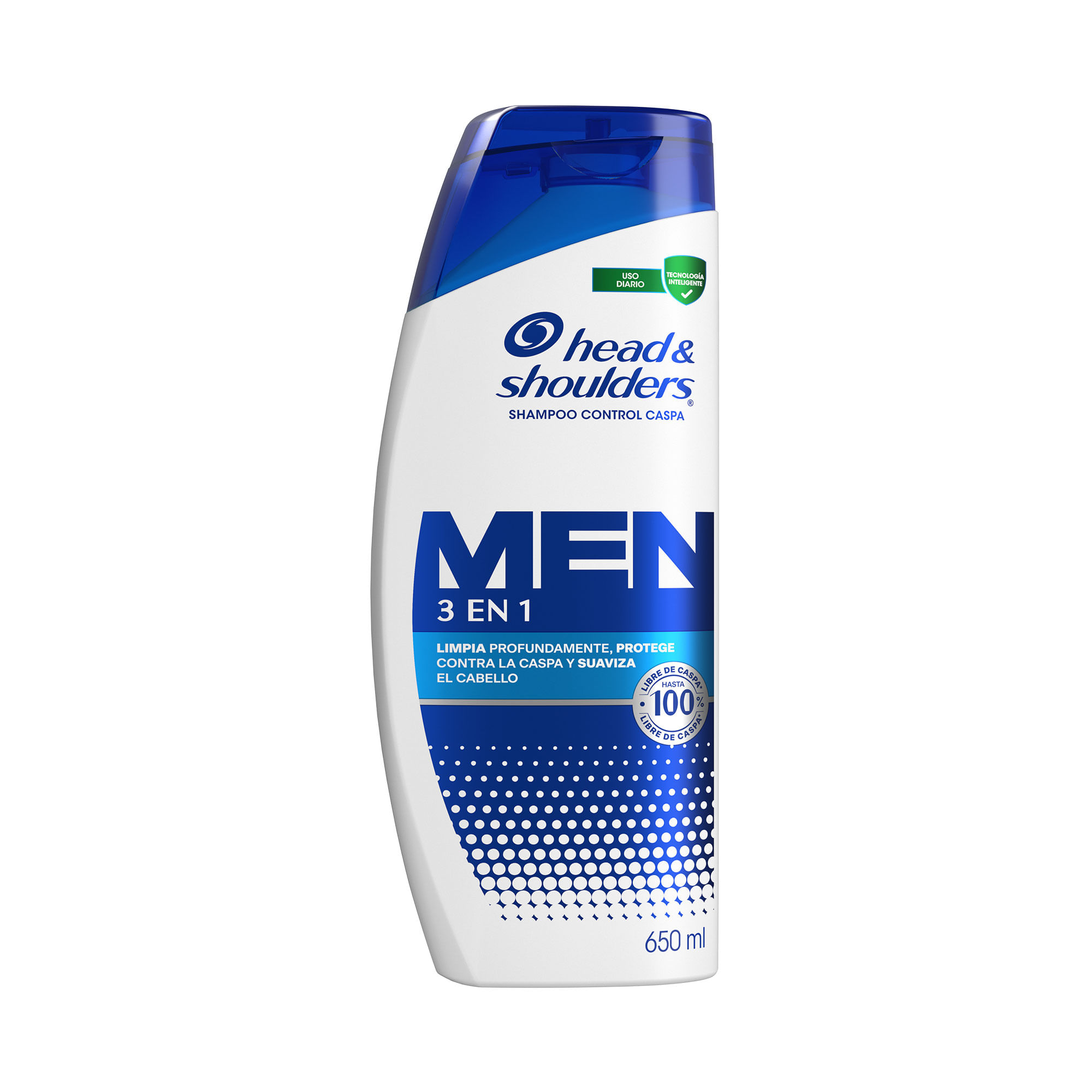 Shampoo Head & Shoulders 3 En 1  Men Contra La Caspa 650ml