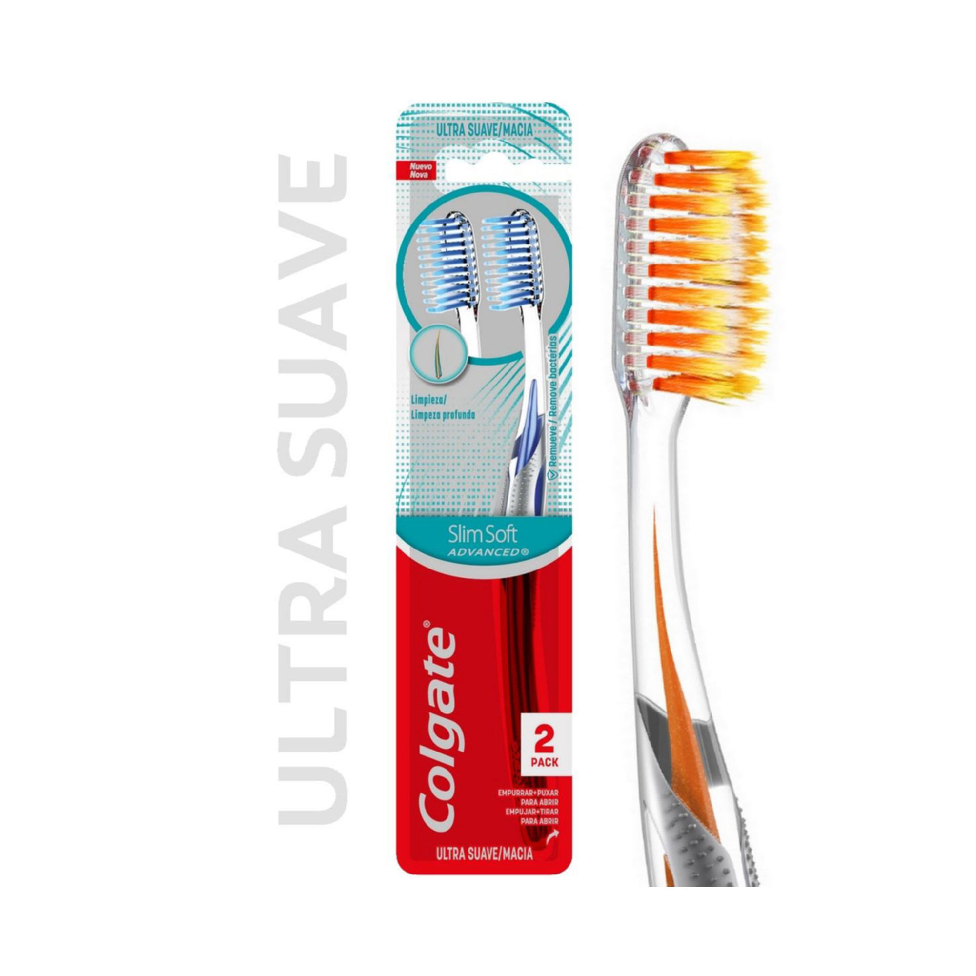 Cepillo Dental Colgate Slim Soft Advanced 2 uni
