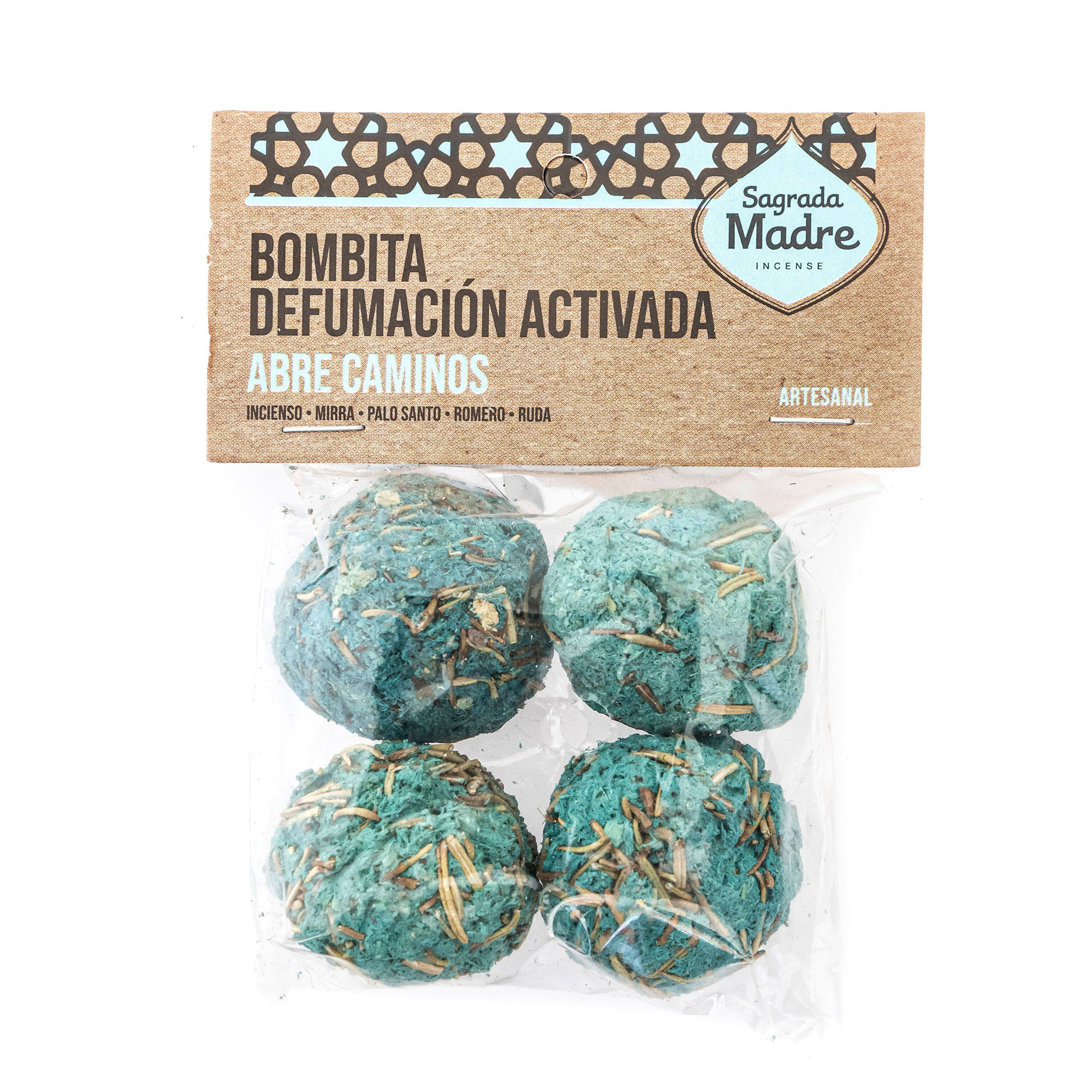 Sahumerio Sagrada Madre bombita abrecamino