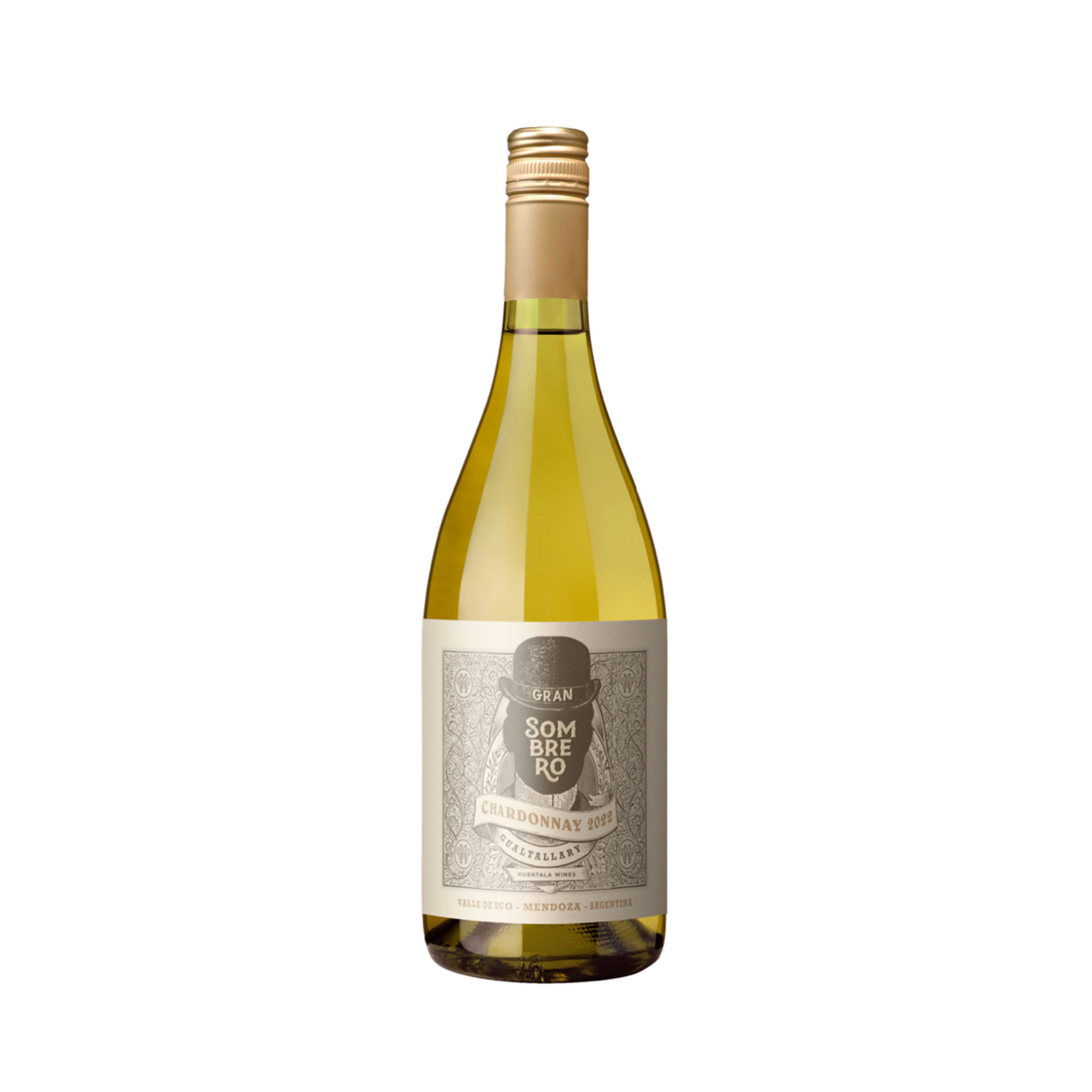Vino blanco Chardonnay Sombrero 750 ml