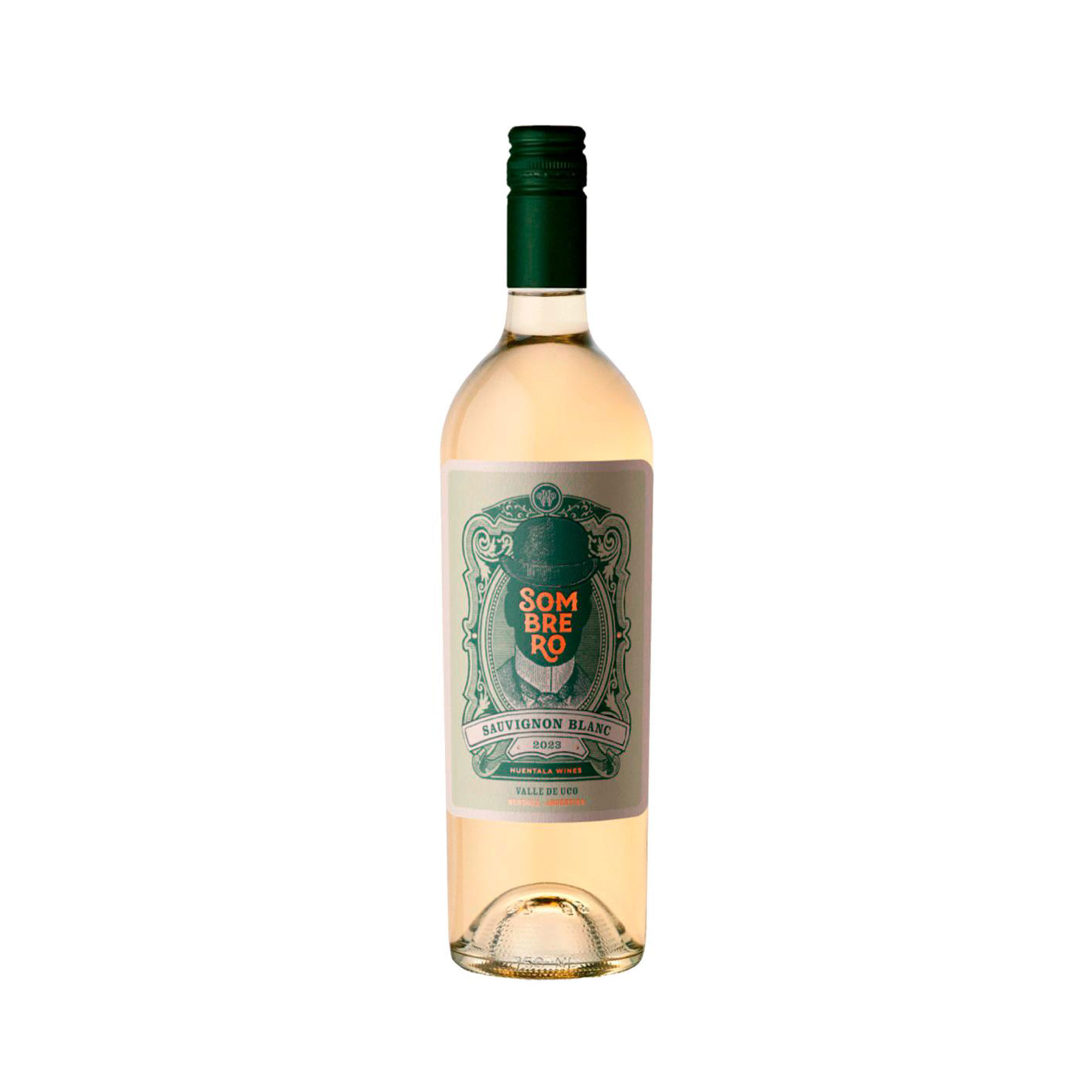 Vino blanco savignon blanc Sombrero en botella 750 cc.