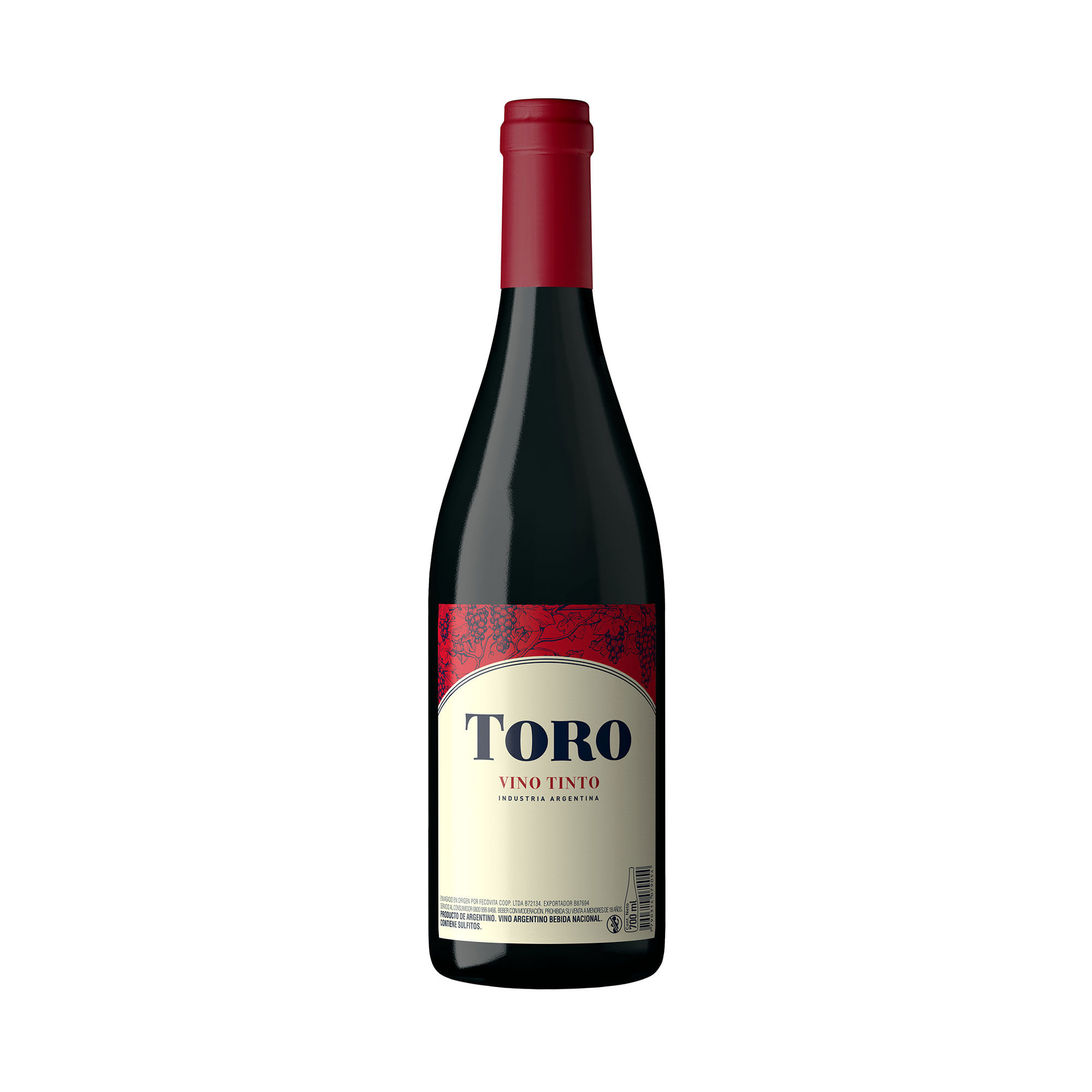 Vino tinto clásico Toro 700 ml