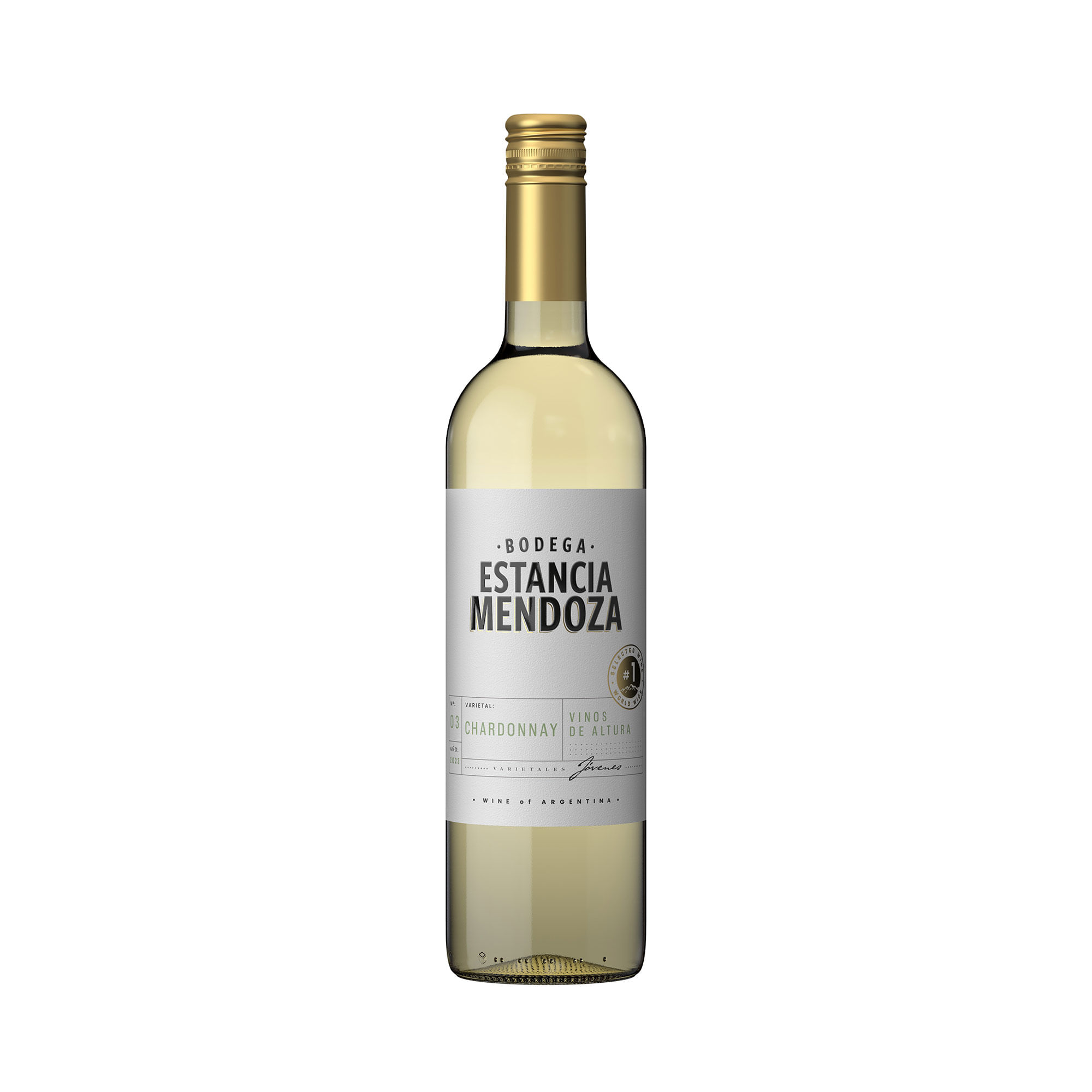 Vino blanco dulce Chardonnay Estancion Mendoza 750 ml