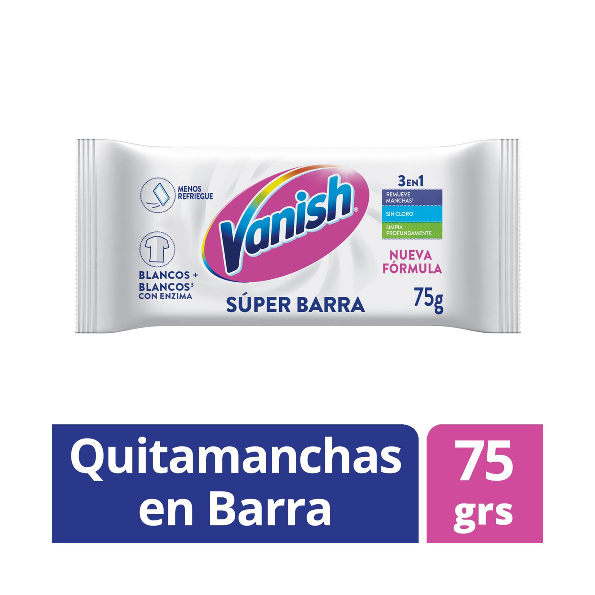 Quitamanchas En Barra Vanish White 75 G