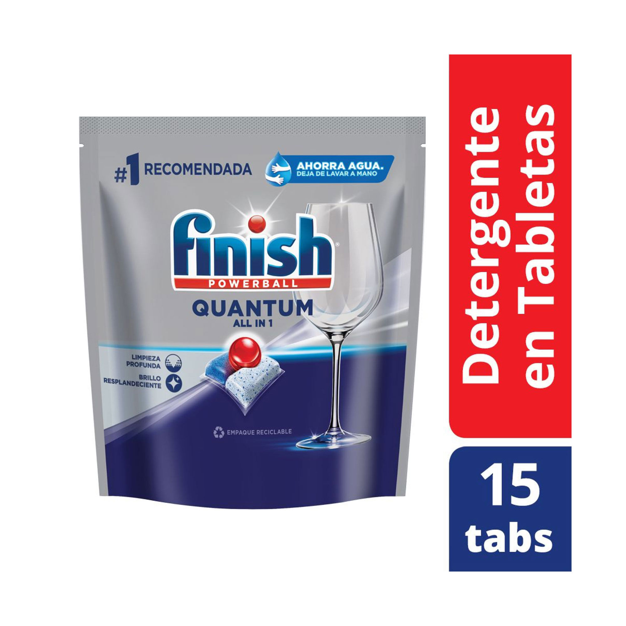 Detergente Finish tabletas dp 15 uni