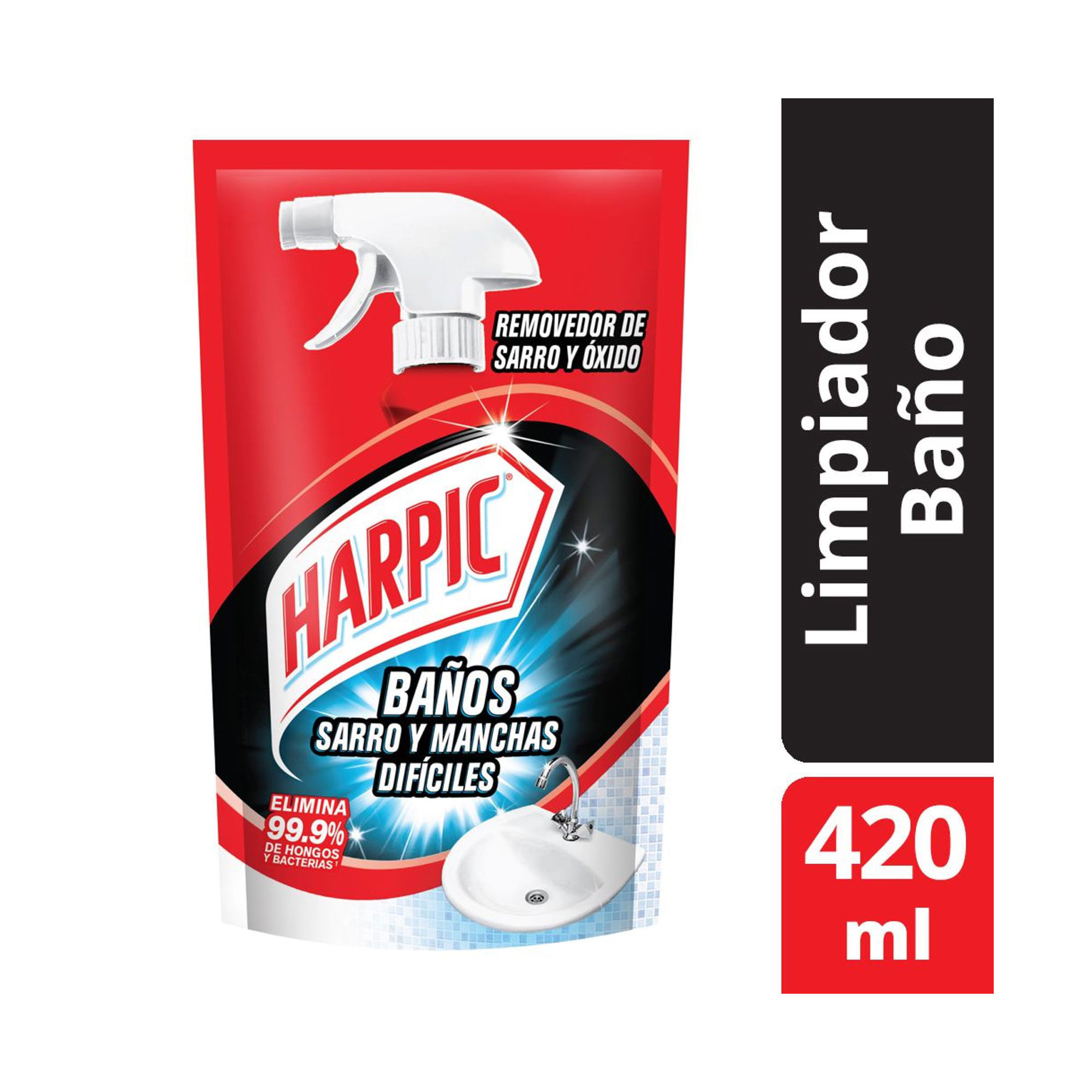 Removedor De Baños Harpic Sarro Y Manchas Dificiles 420ml