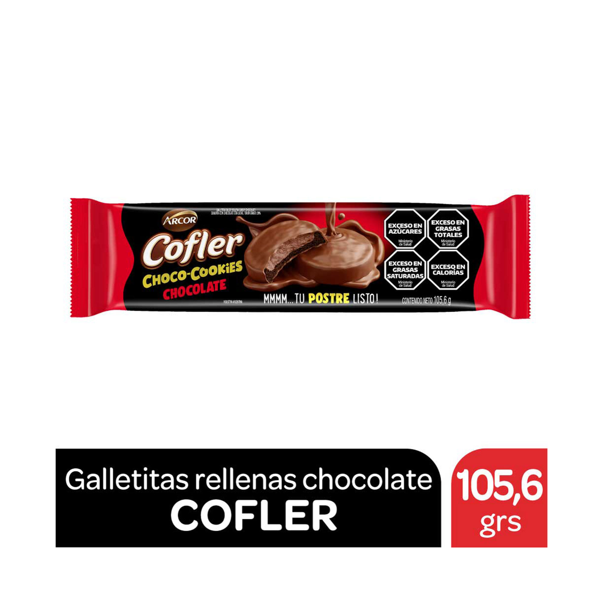 Galletitas Cofler Rellenas De Chocolate 105 G