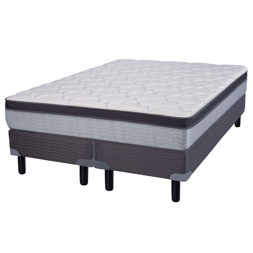 Sommier y Colchón de resortes King Size Zafiro Etna Pocket  200x200