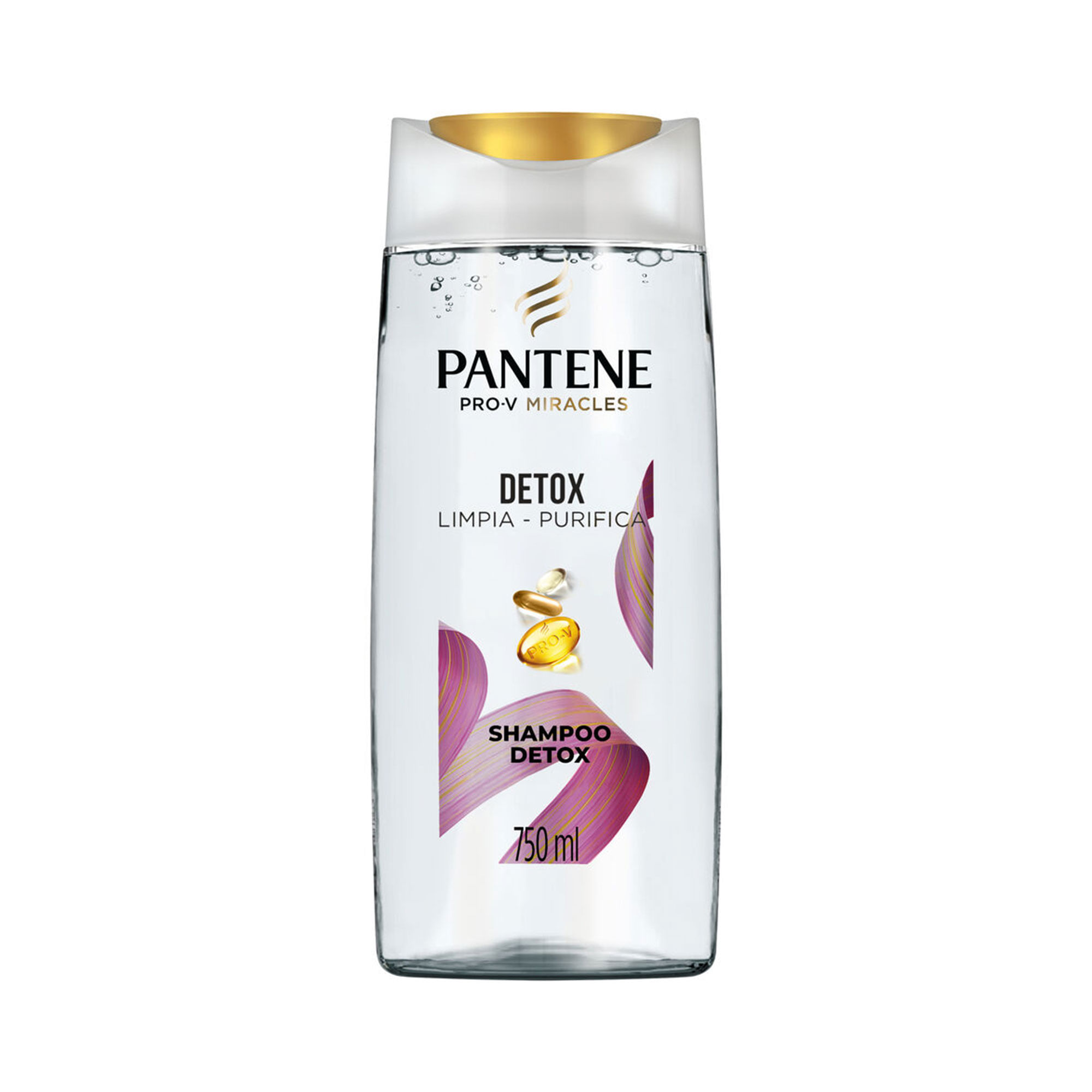 Pantene Pro-V miracles detox limpia purifica shampoo detox 750 ml.