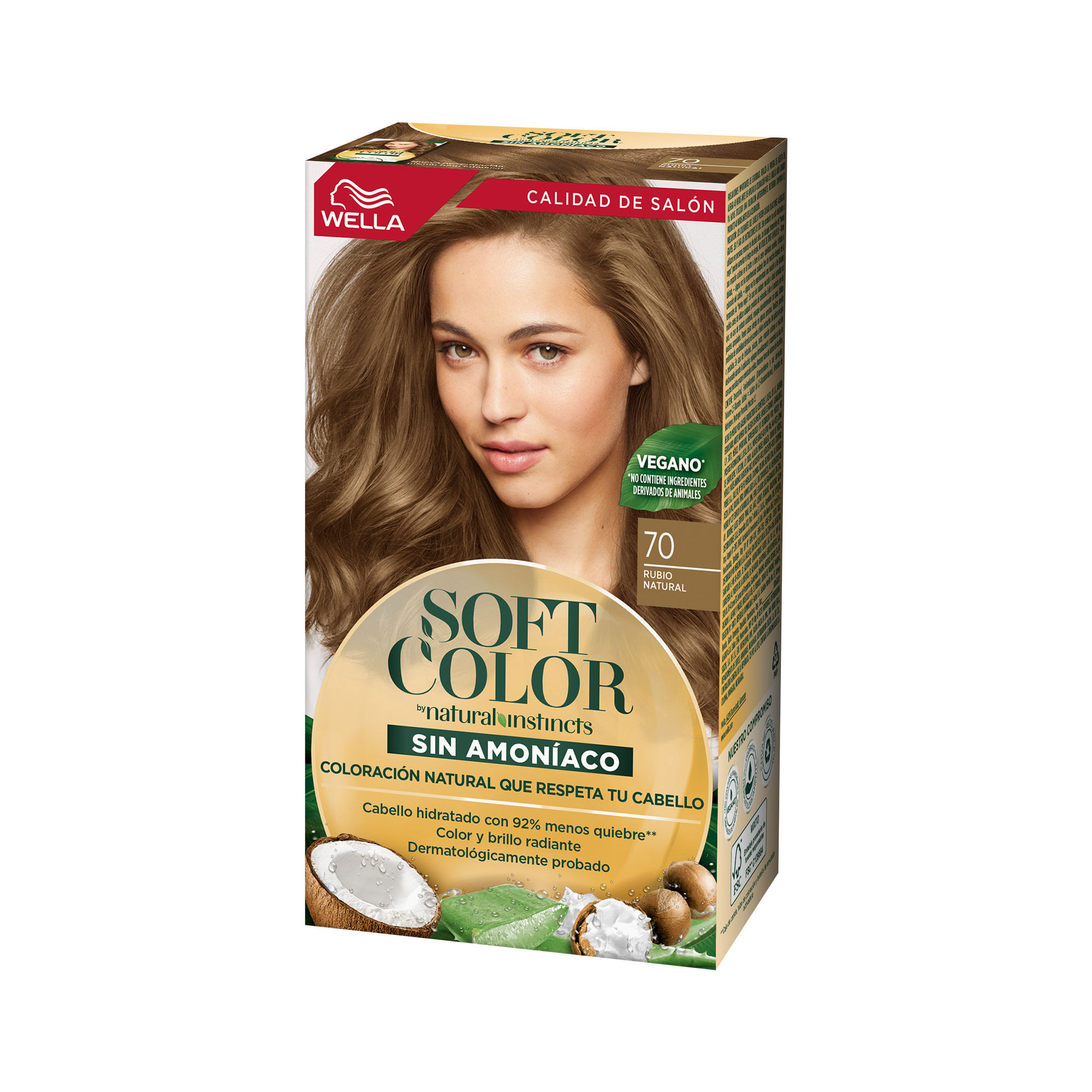 Tintura permanente Soft Color 70 rubio natural 1 u.