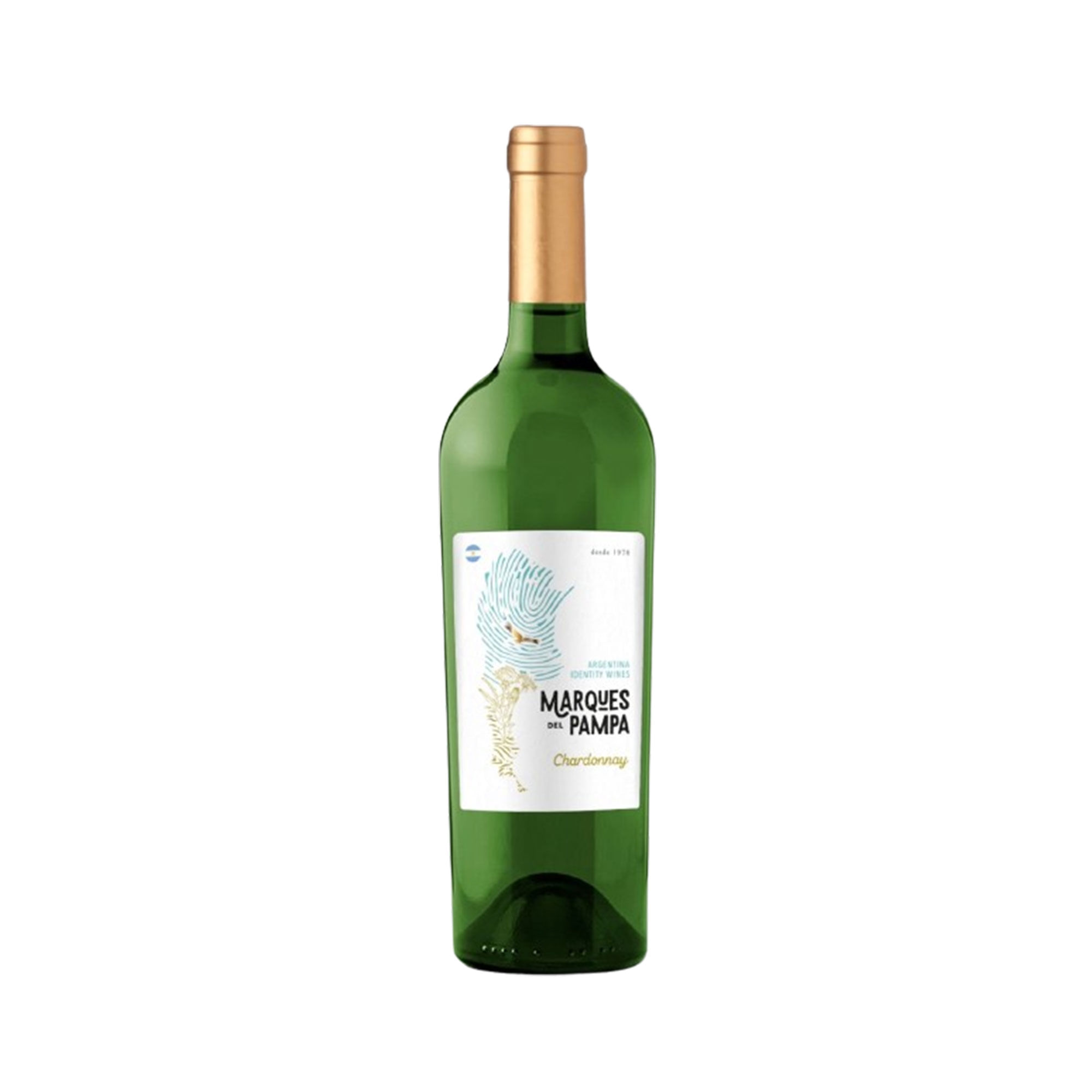 Vino blanco chardon Marques del pampa en botella 750 cc.