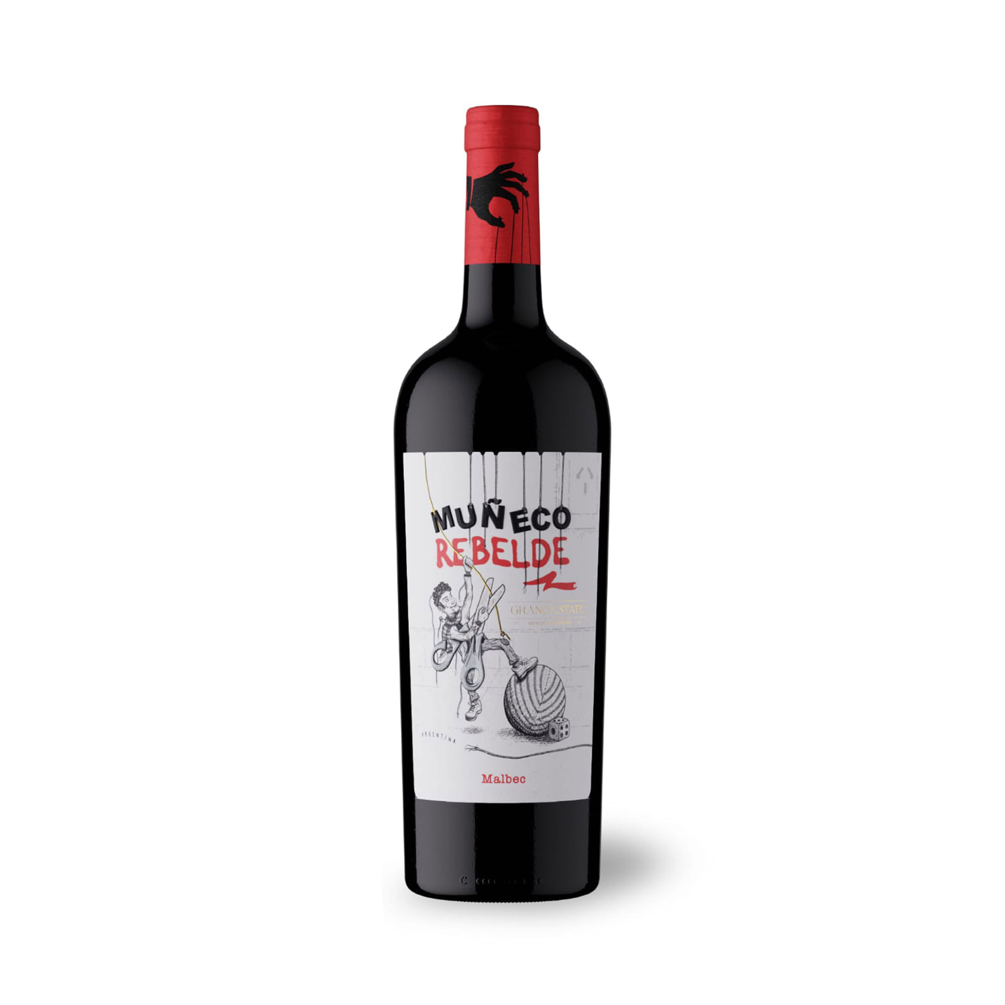 Vino tinto Malbec Muñeco Rebelde 750 ml