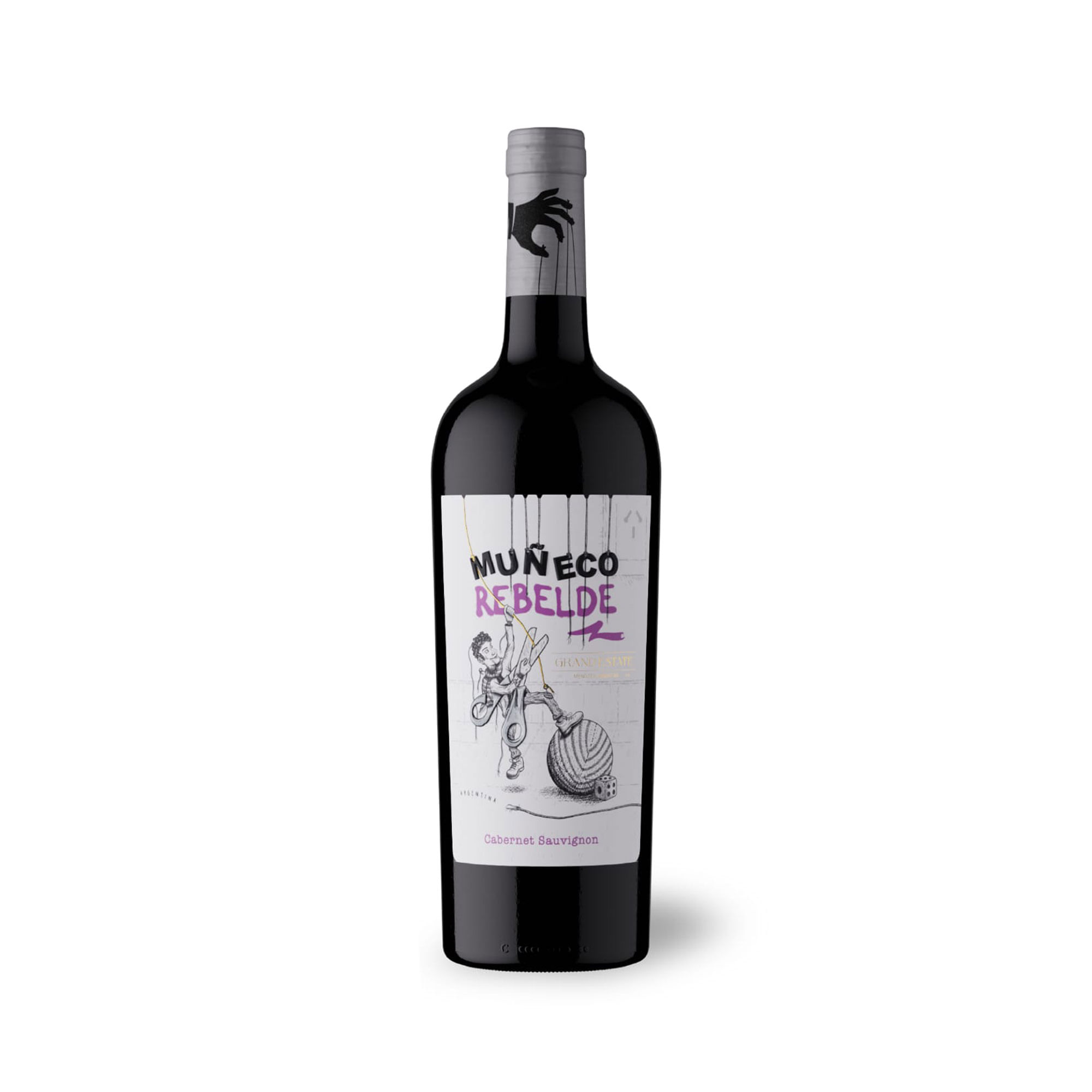 Vino tinto Cabernet Sauvignon Muñeco Rebelde 750 ml