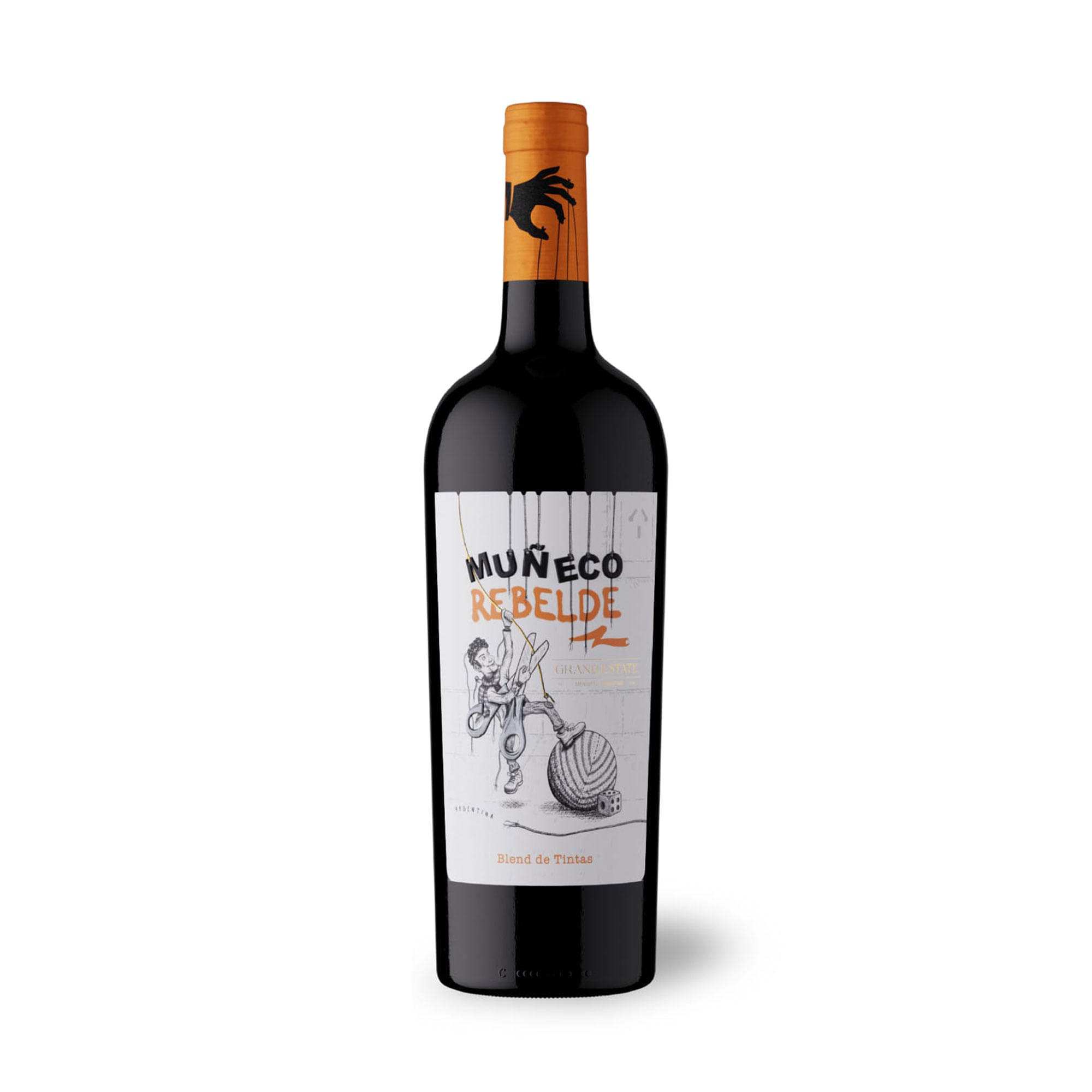 Vino tinto Blend de tintas Muñeco Rebelde 750 ml