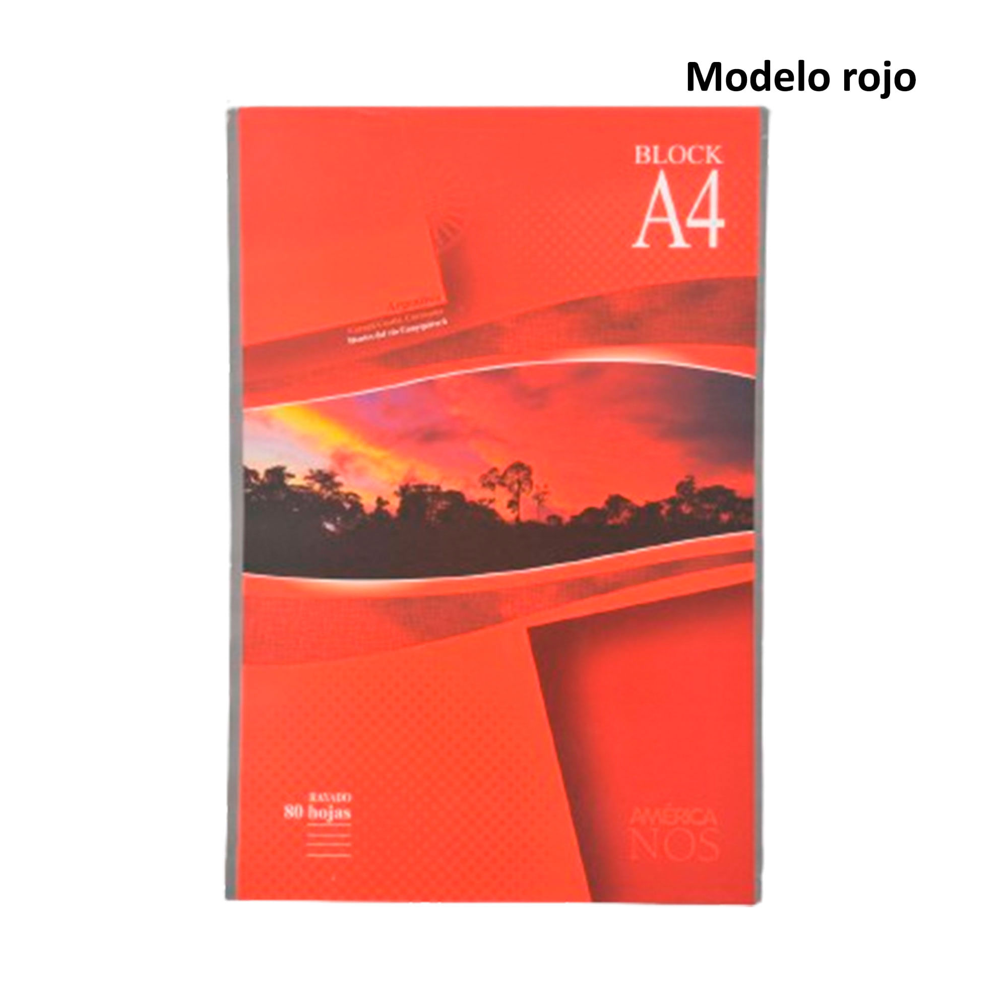 Block América nos A4 rayado 80 hojas (Modelos Surtidos)