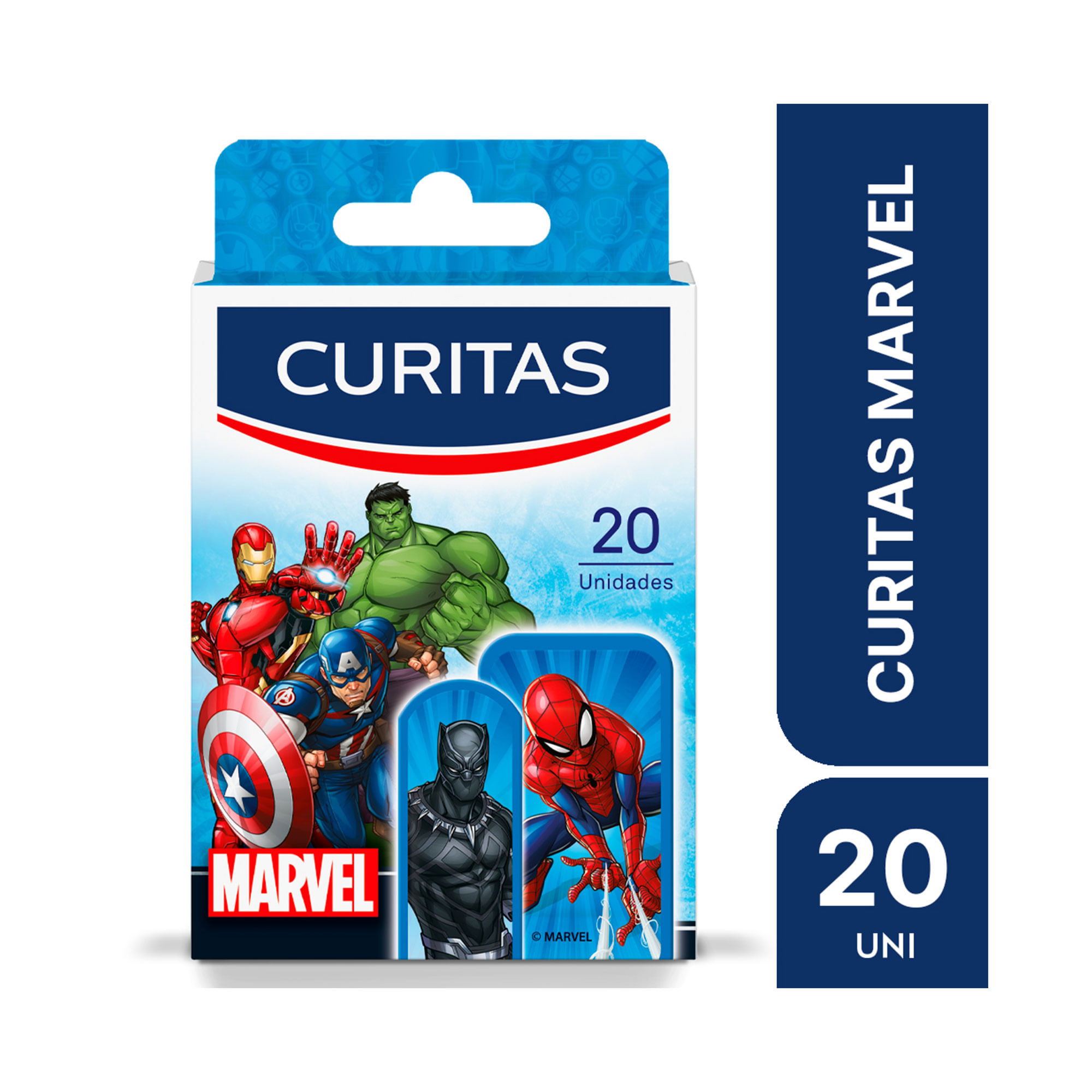 Apósitos Adhesivos Curitas Marvel Para Niños X 20 Unidades