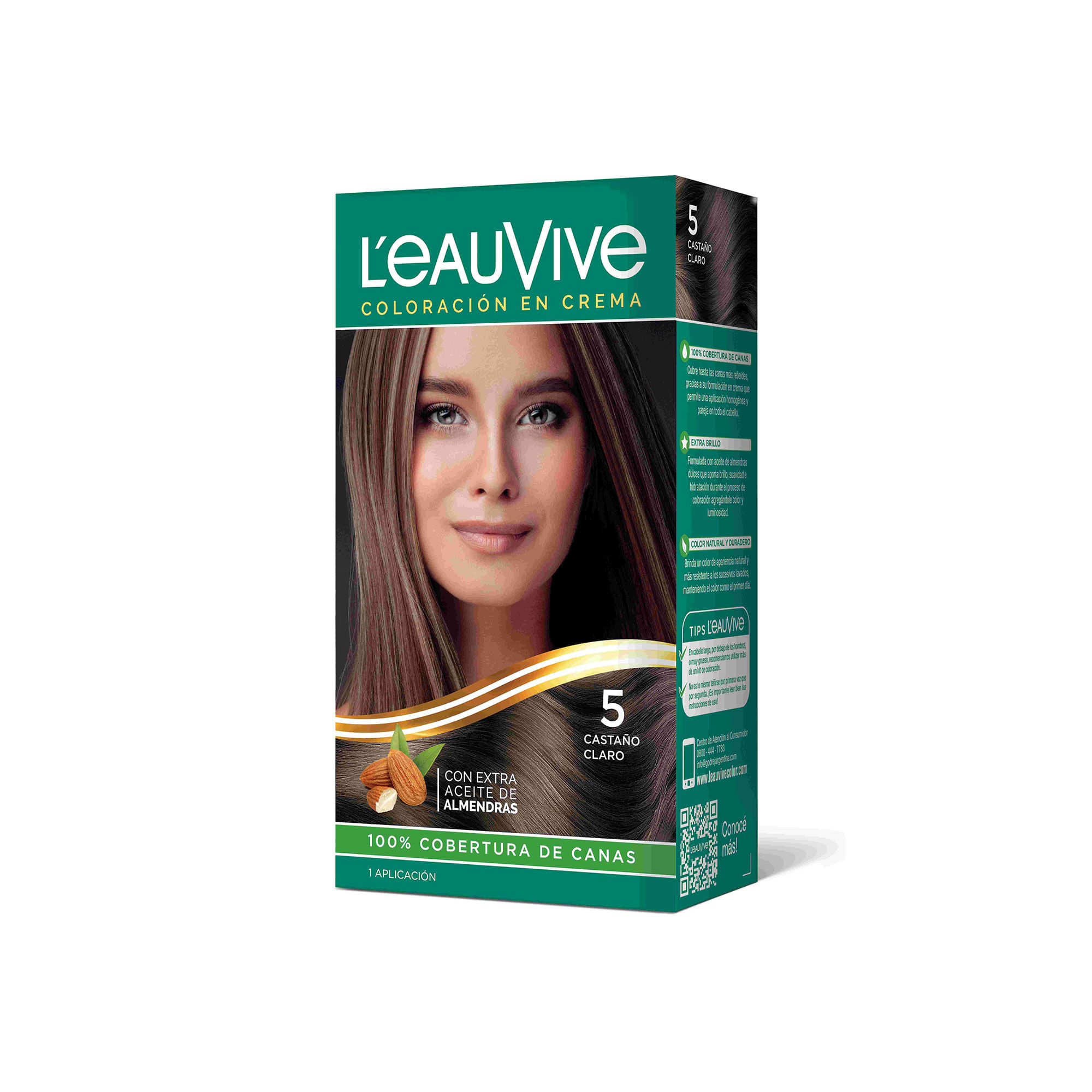 Color permanente L'eauVive kit N5 castaño claro 1 uni
