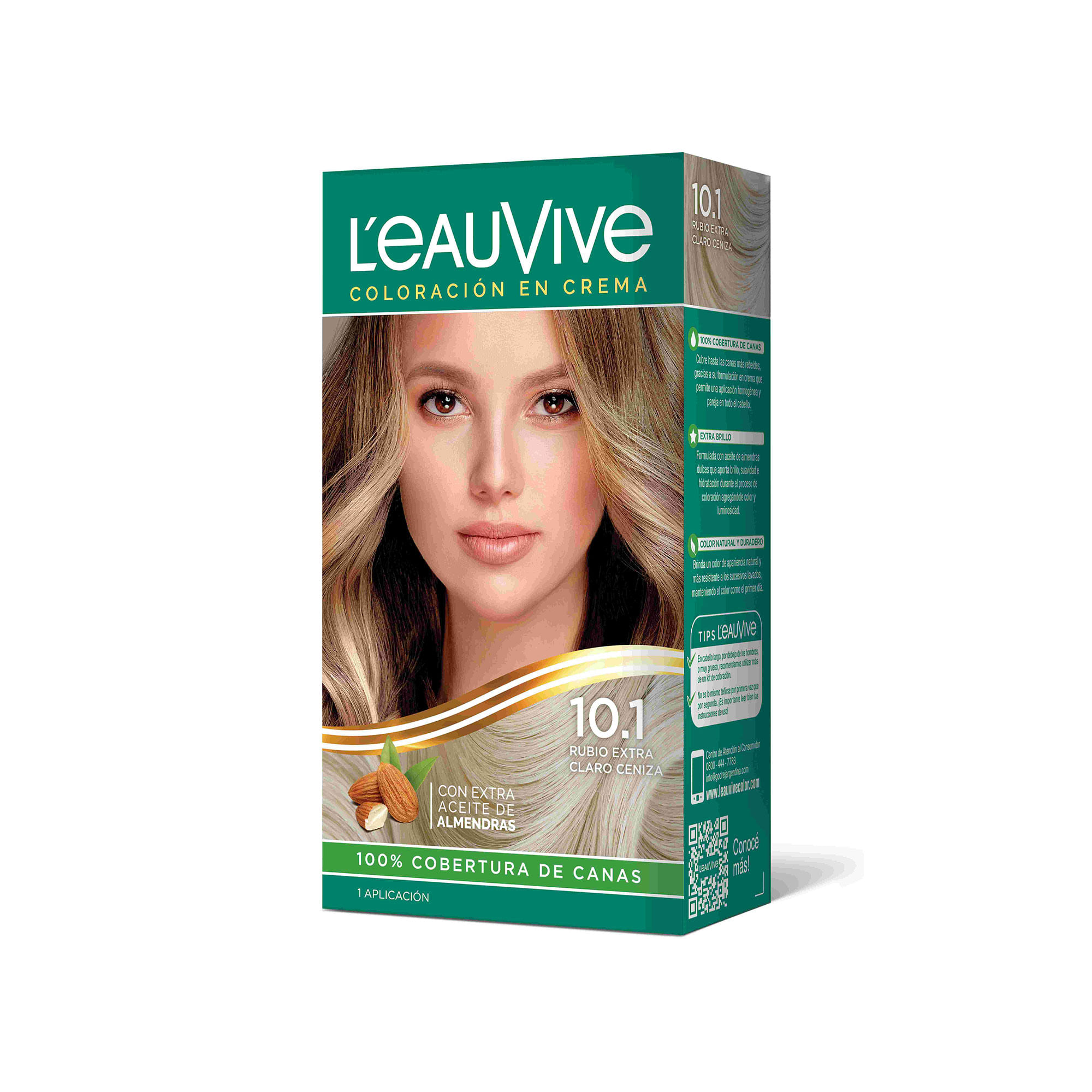 Color permanente L'eauVive kit N10.1 rubio ext claro 1 uni