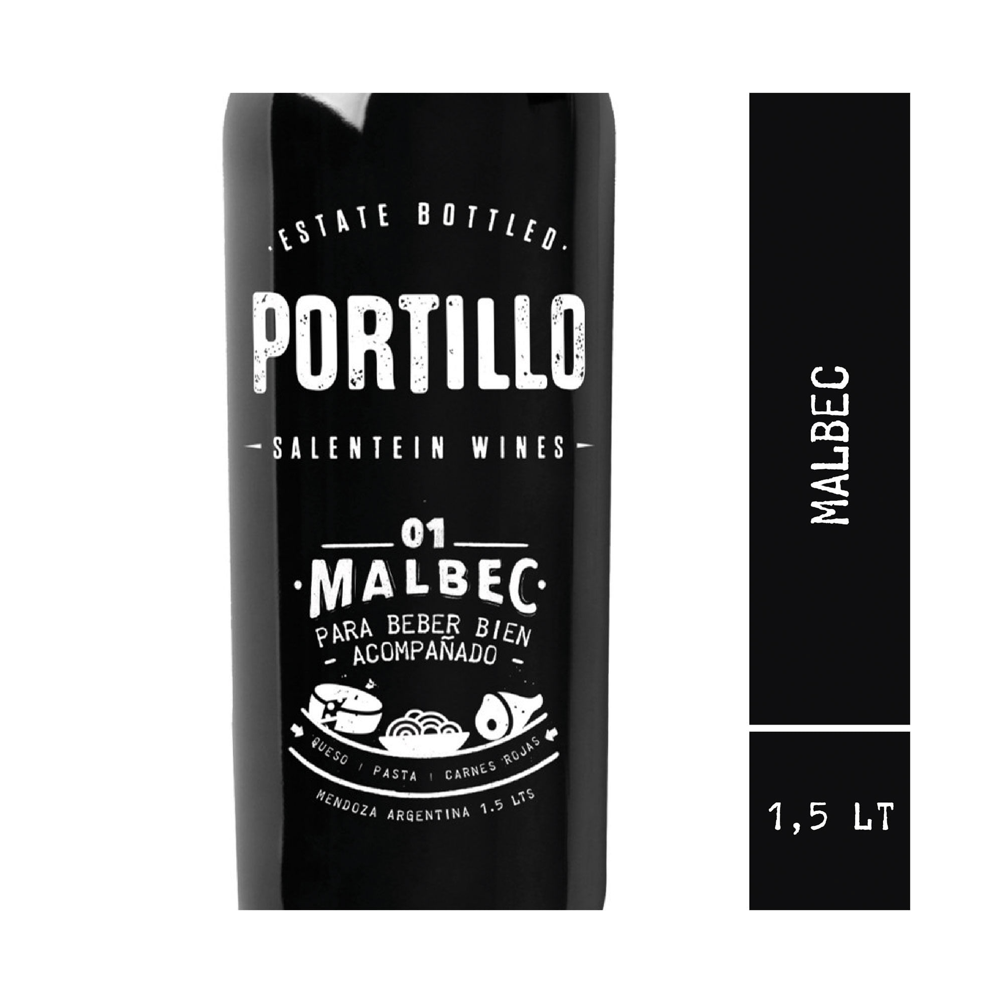 Vino tinto Malbec Portillo 1.5 lts