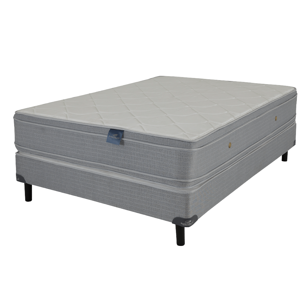 Sommier y Colchón Resorte 2 plazas 130x190 Vasari