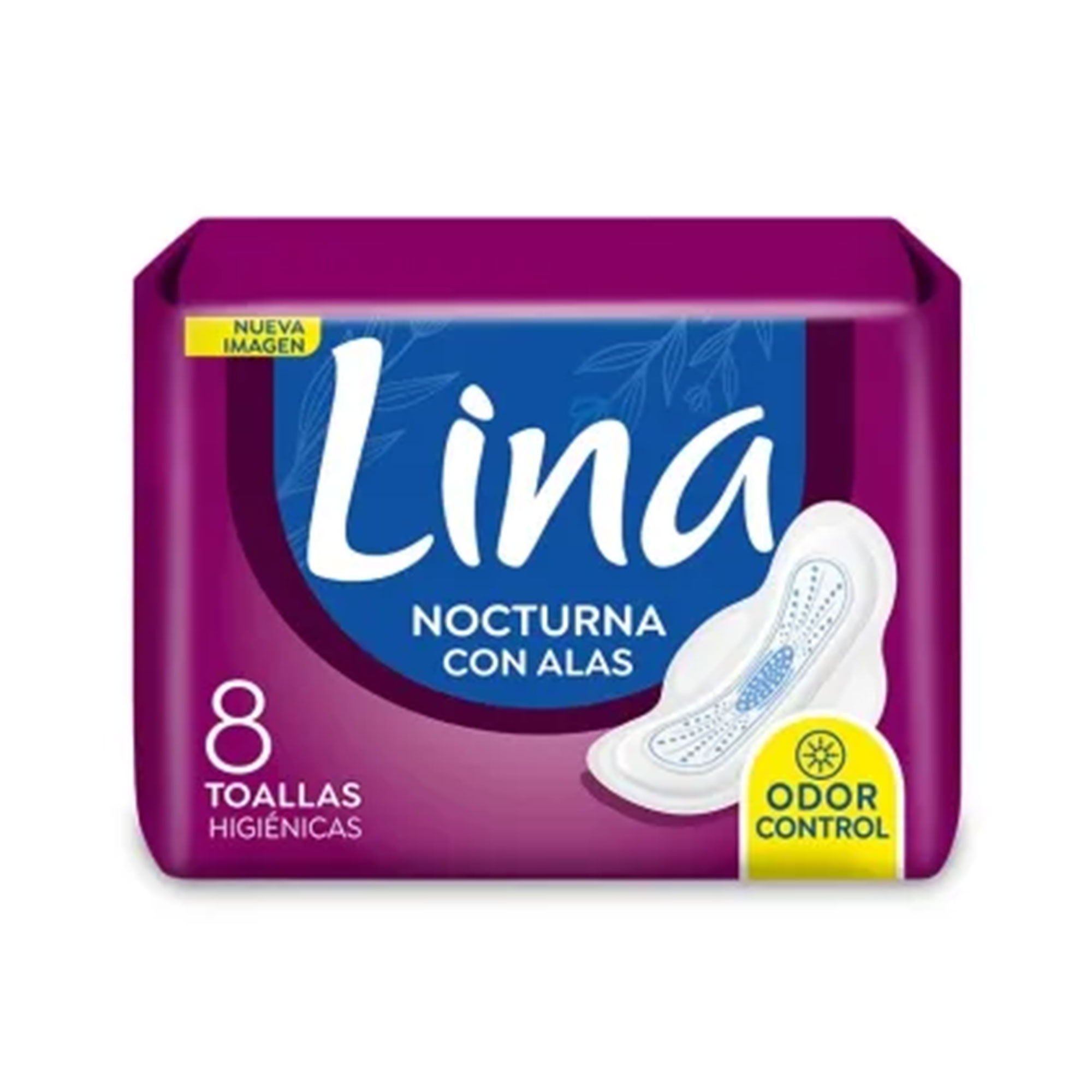 Toalla femenina nocturna Lina con alas 8 uni