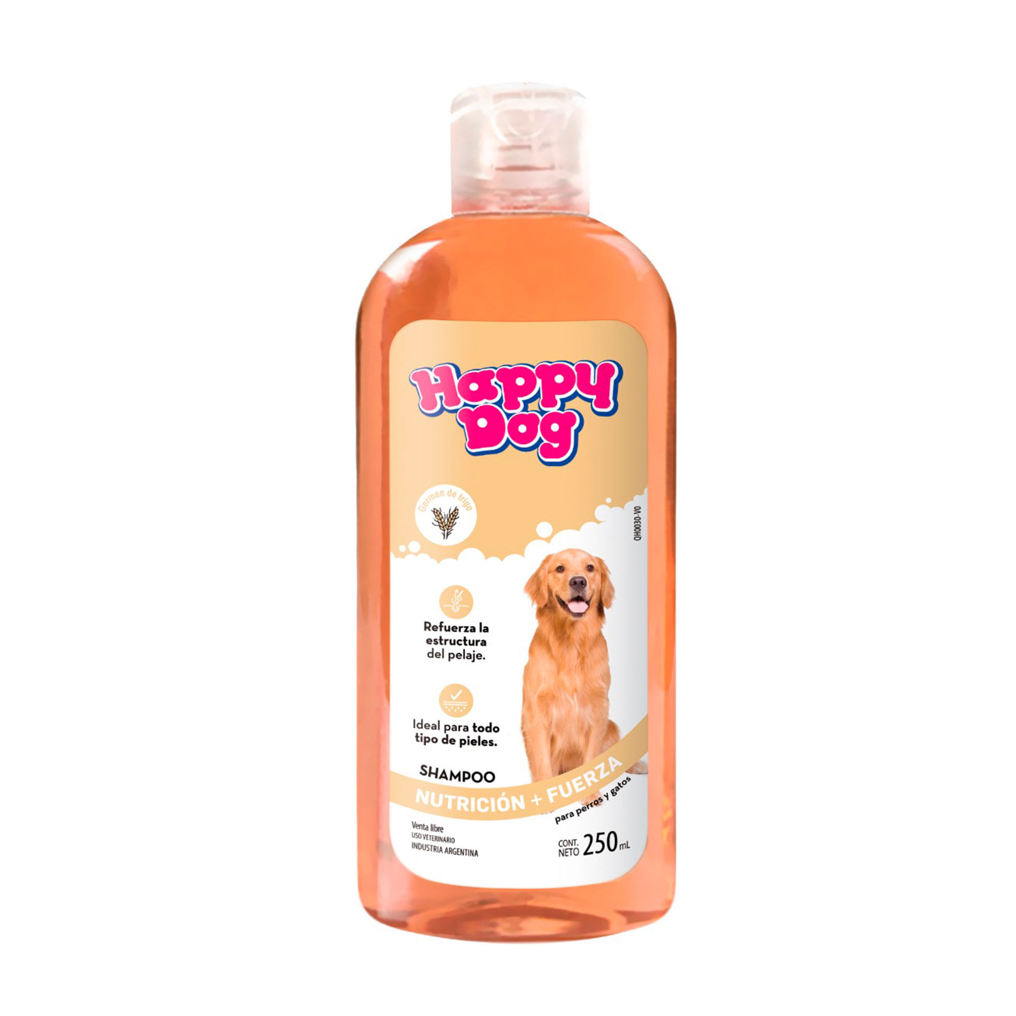Shampoo Happy Dog germen de trigo 250 ml