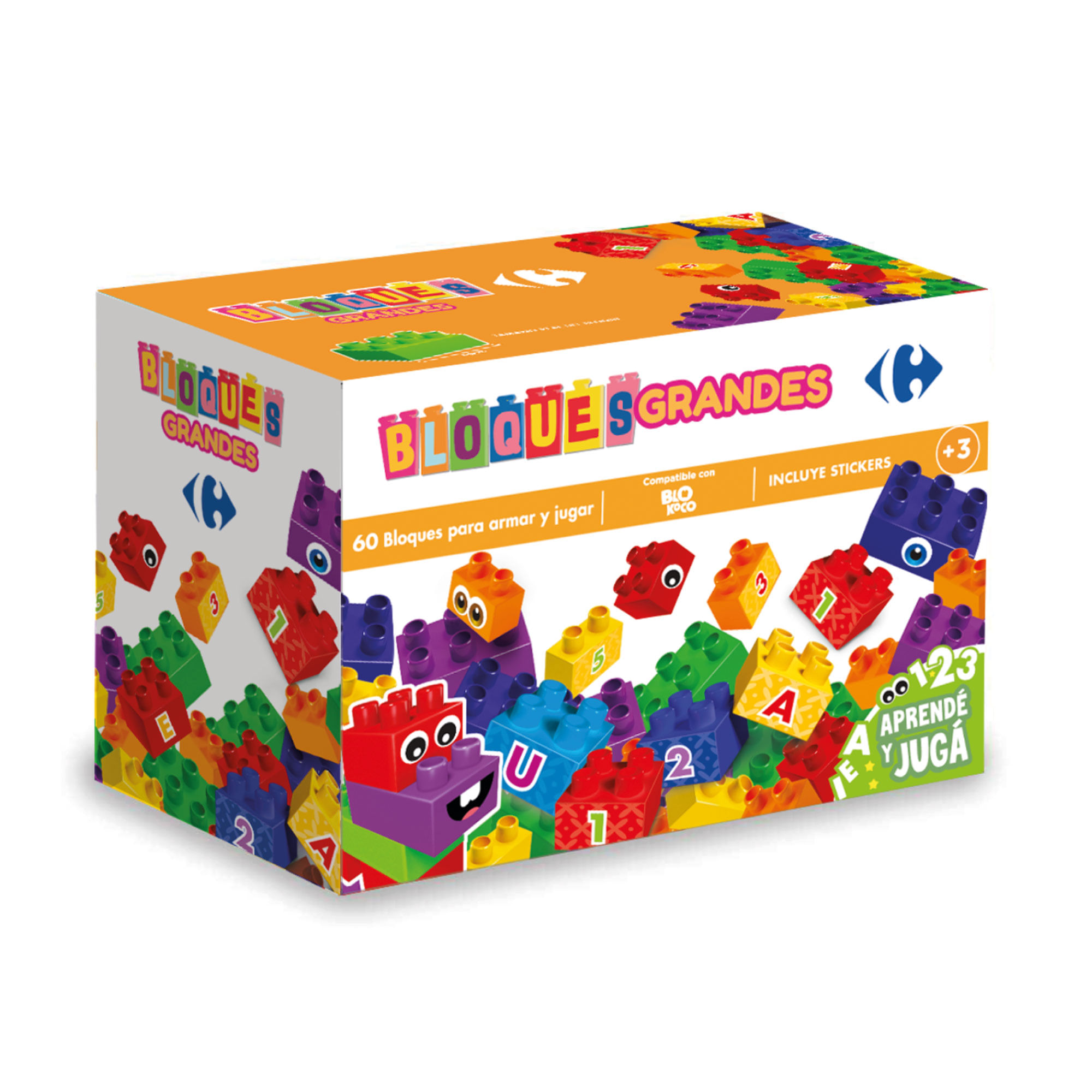 Pack de bloques Carrefour x 60 piezas