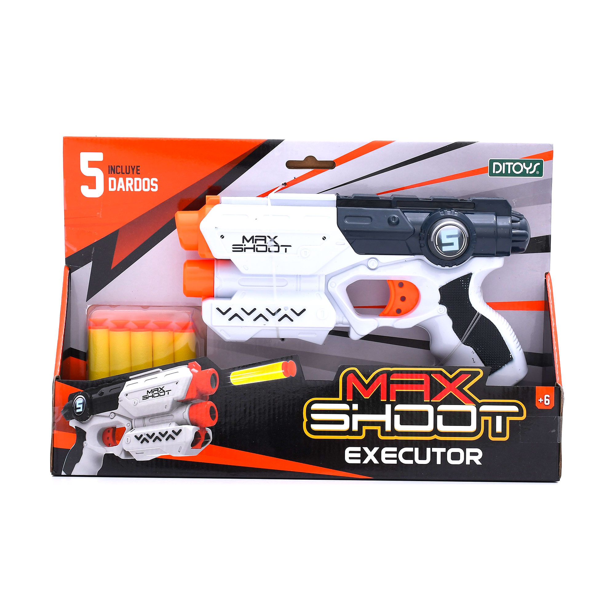 Pistola lanza dardos Max Shoot executor
