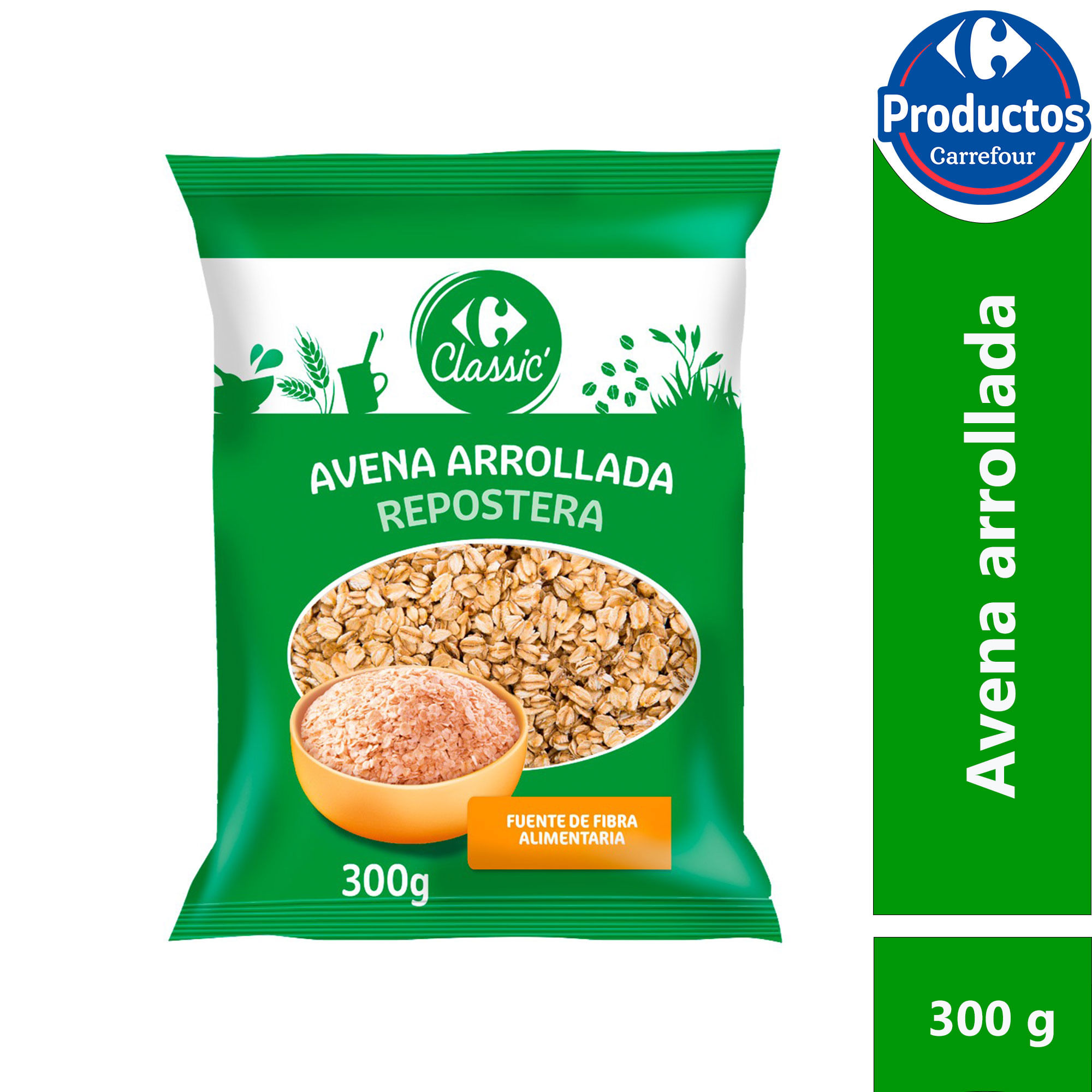 Avena repostera Carrefour Classic 300 g.