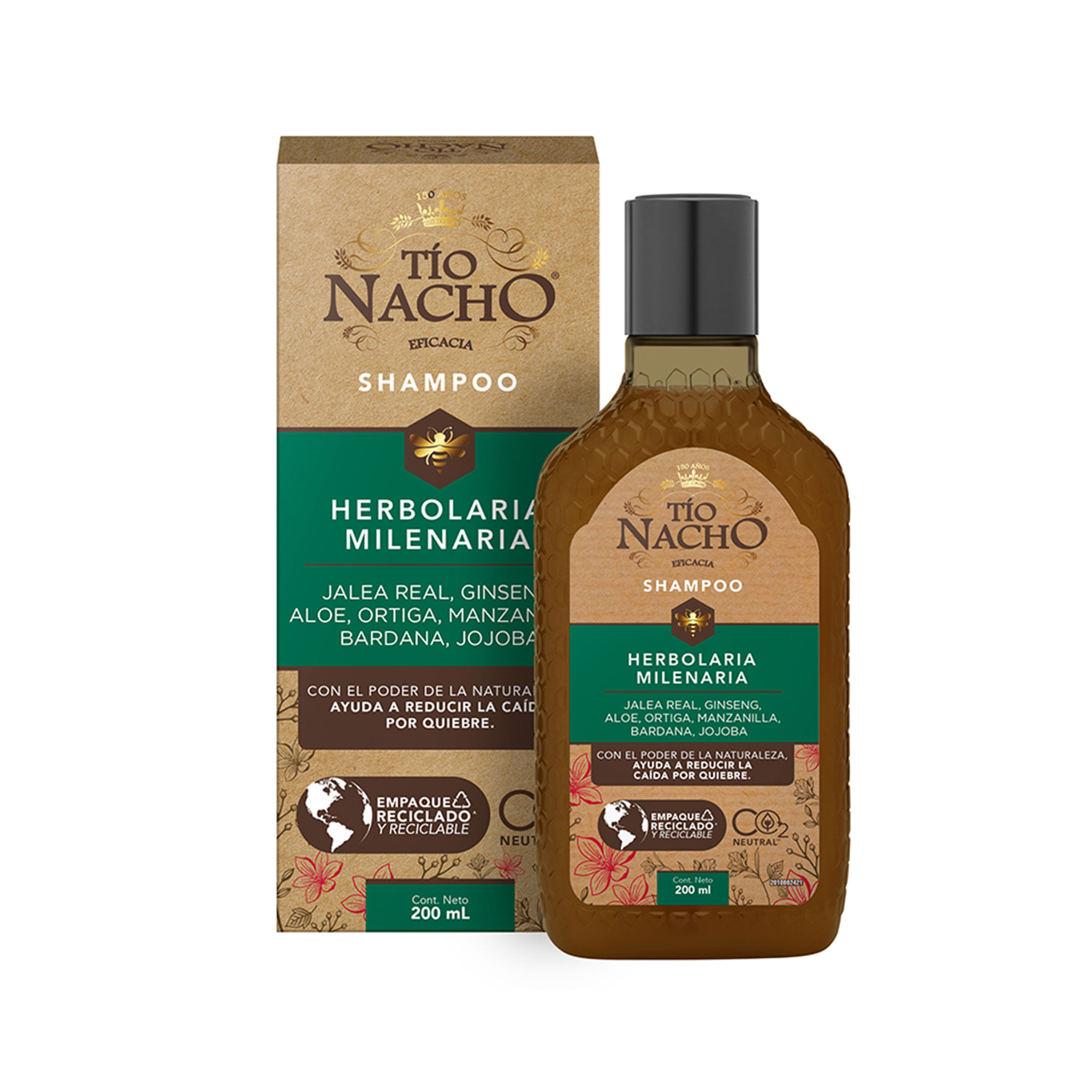 Shampoo Tío Nacho Herbolaria Milenaria 200 ml
