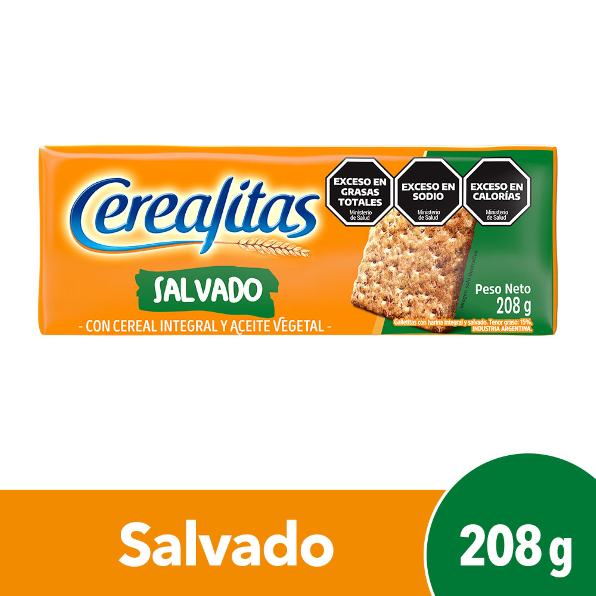 Galletitas Cerealitas De Salvado 208 G