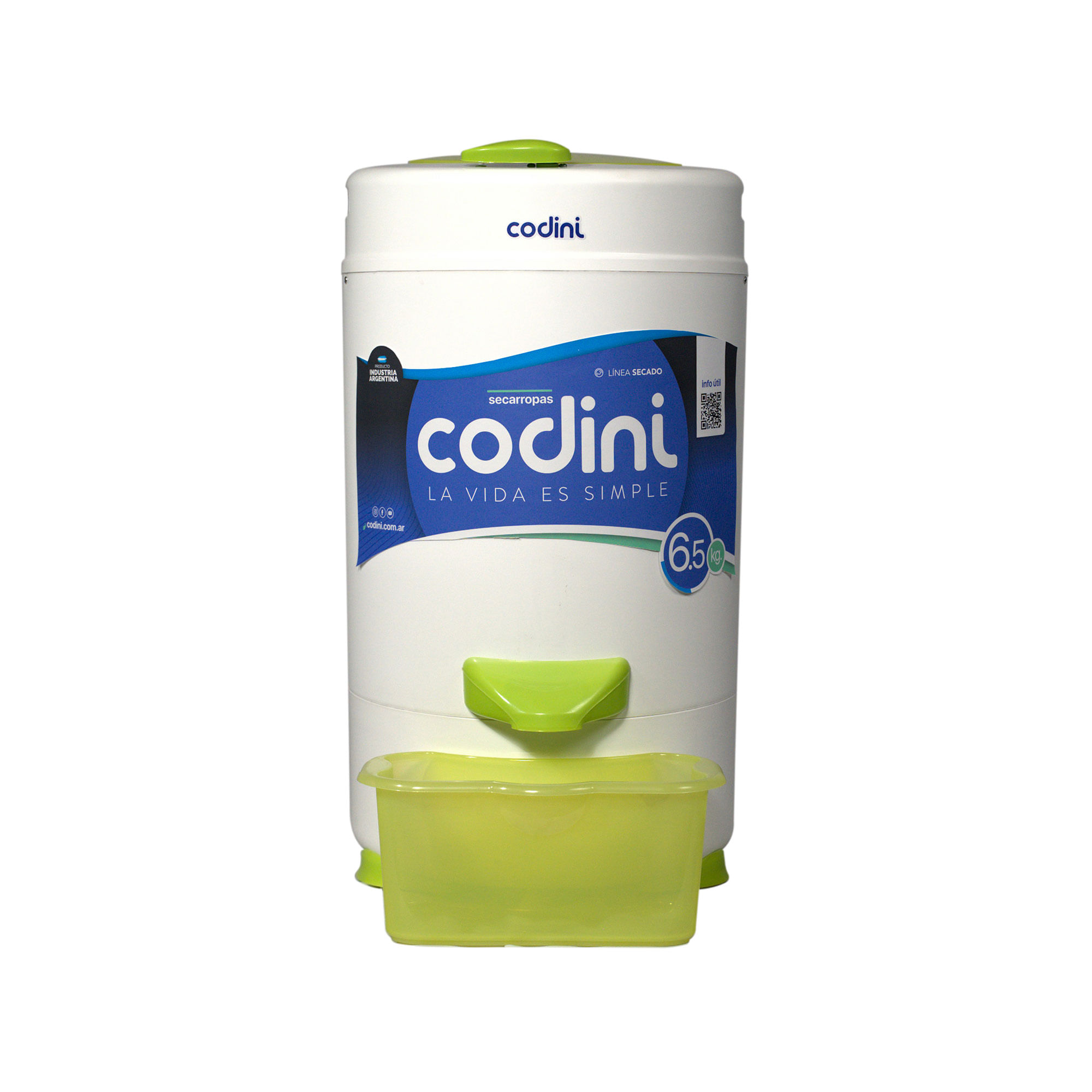 Secarropas Cent Codini Il65 6.5kg Verde