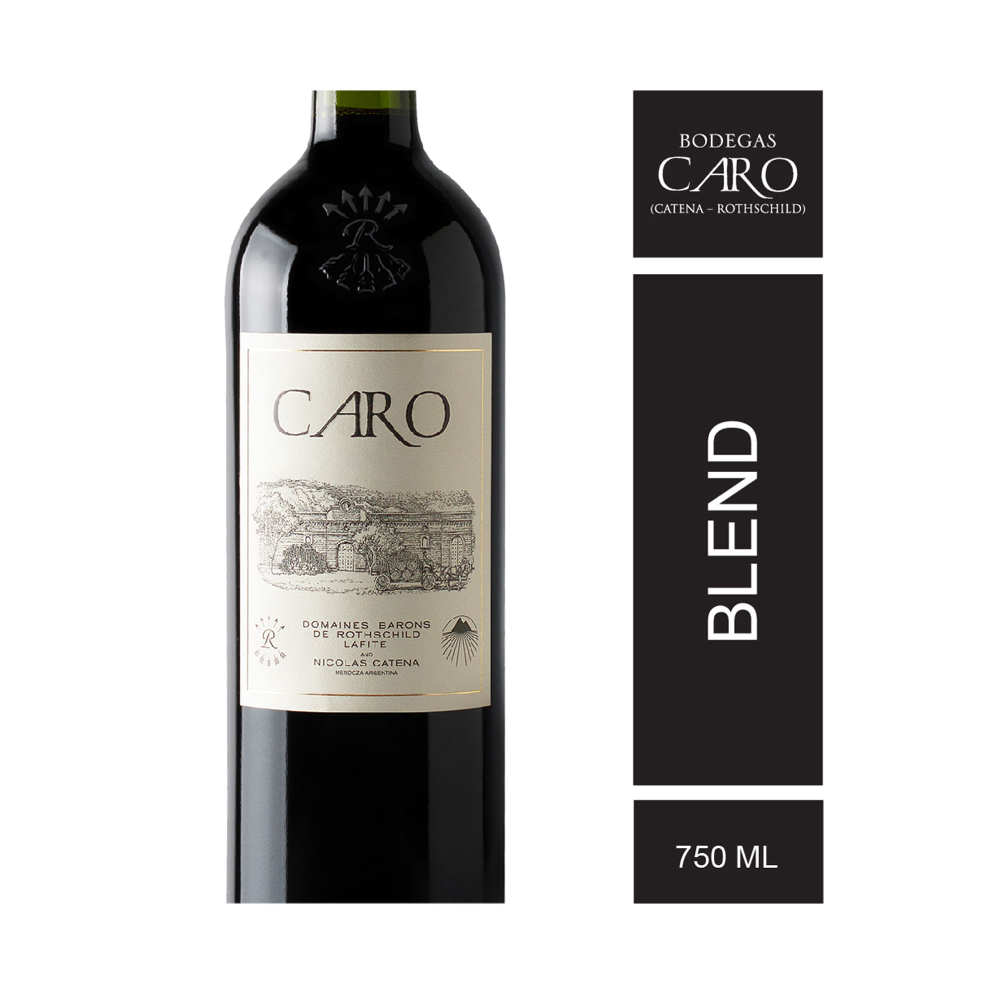Vino tinto Cabernet Sauvignon Malbec Caro 750 ml