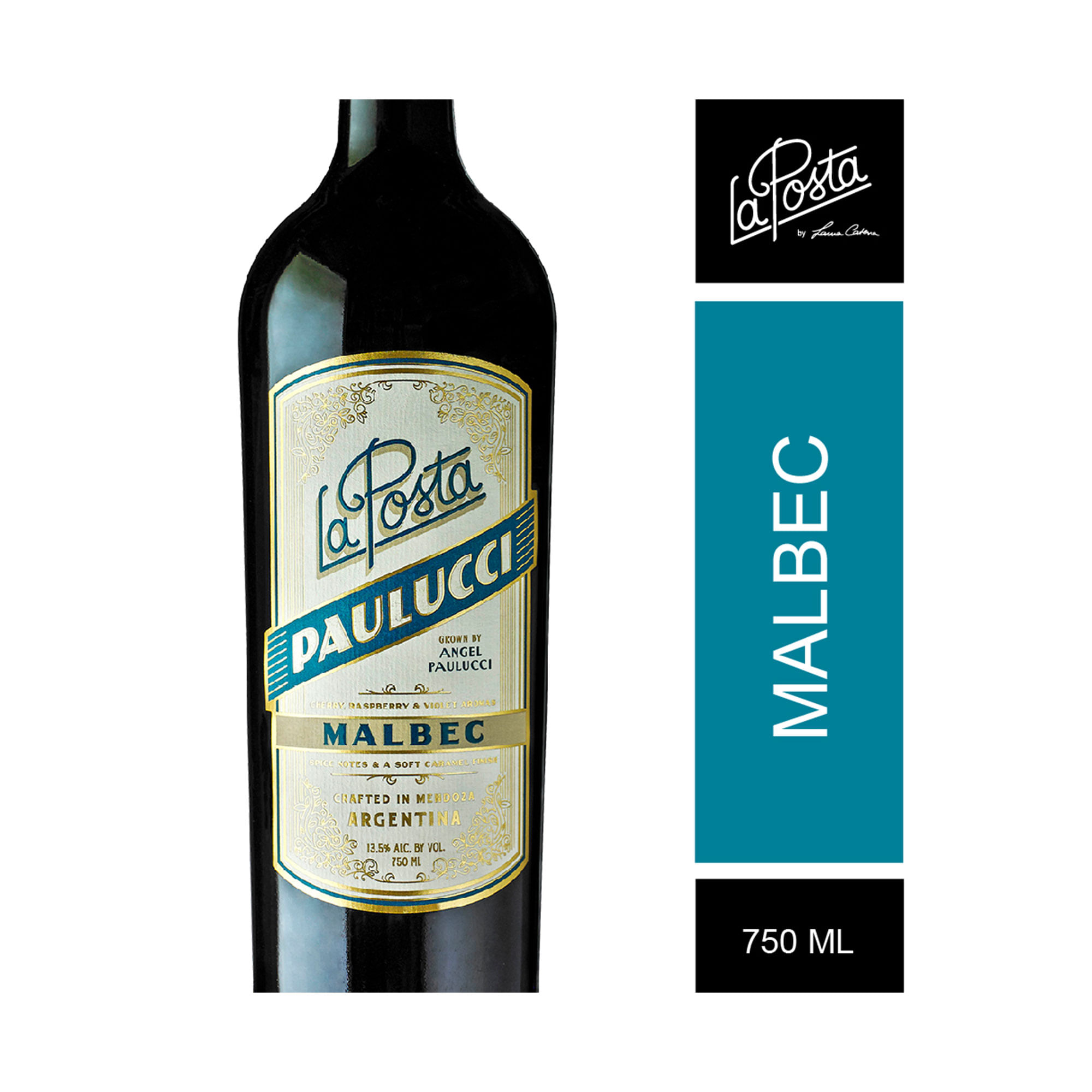 Vino tinto Malbec La Posta Paulucci 750 ml
