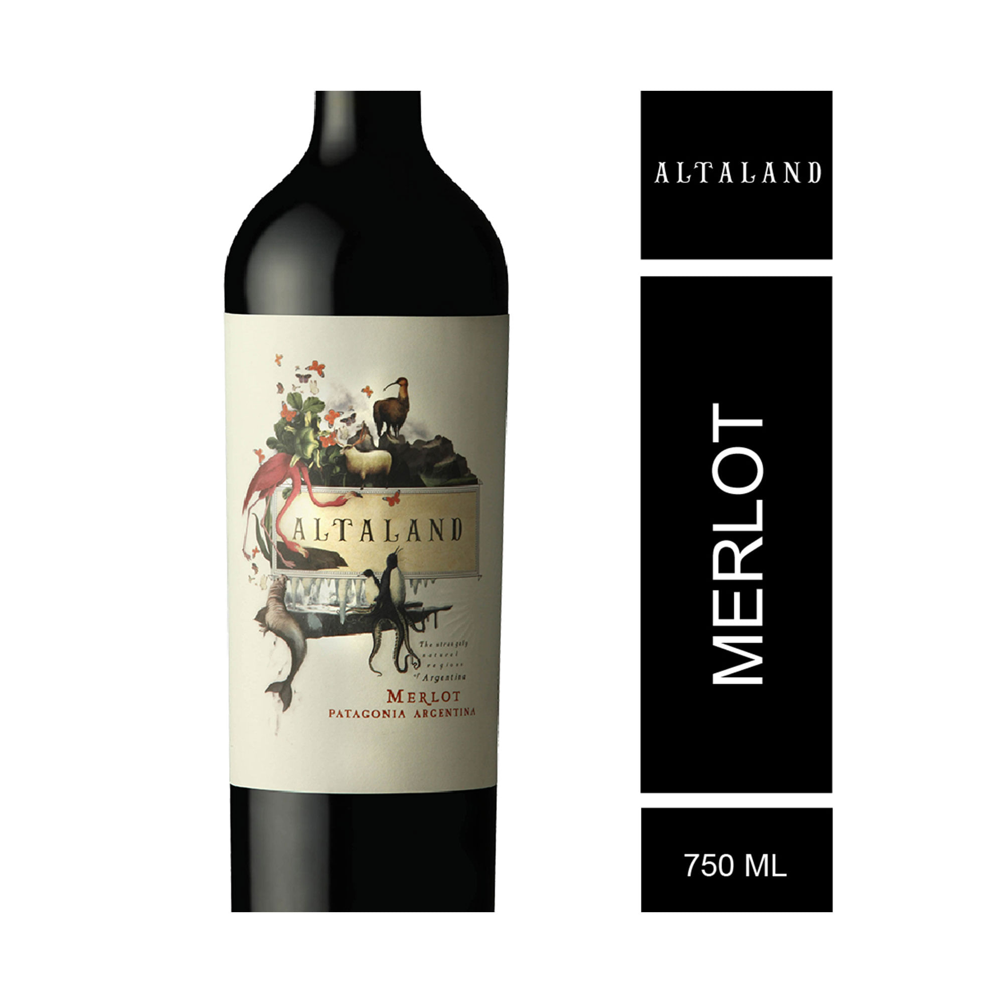 Vino tinto Merlot Altaland 750 ml