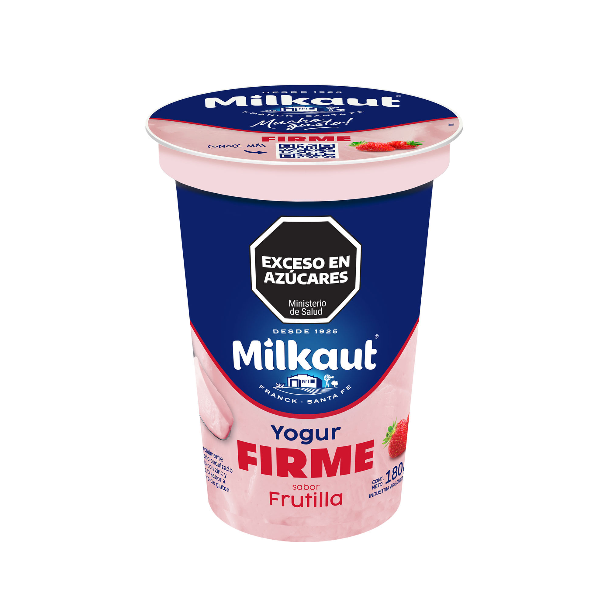 Yogur Firme Milkaut Frutilla 180 G