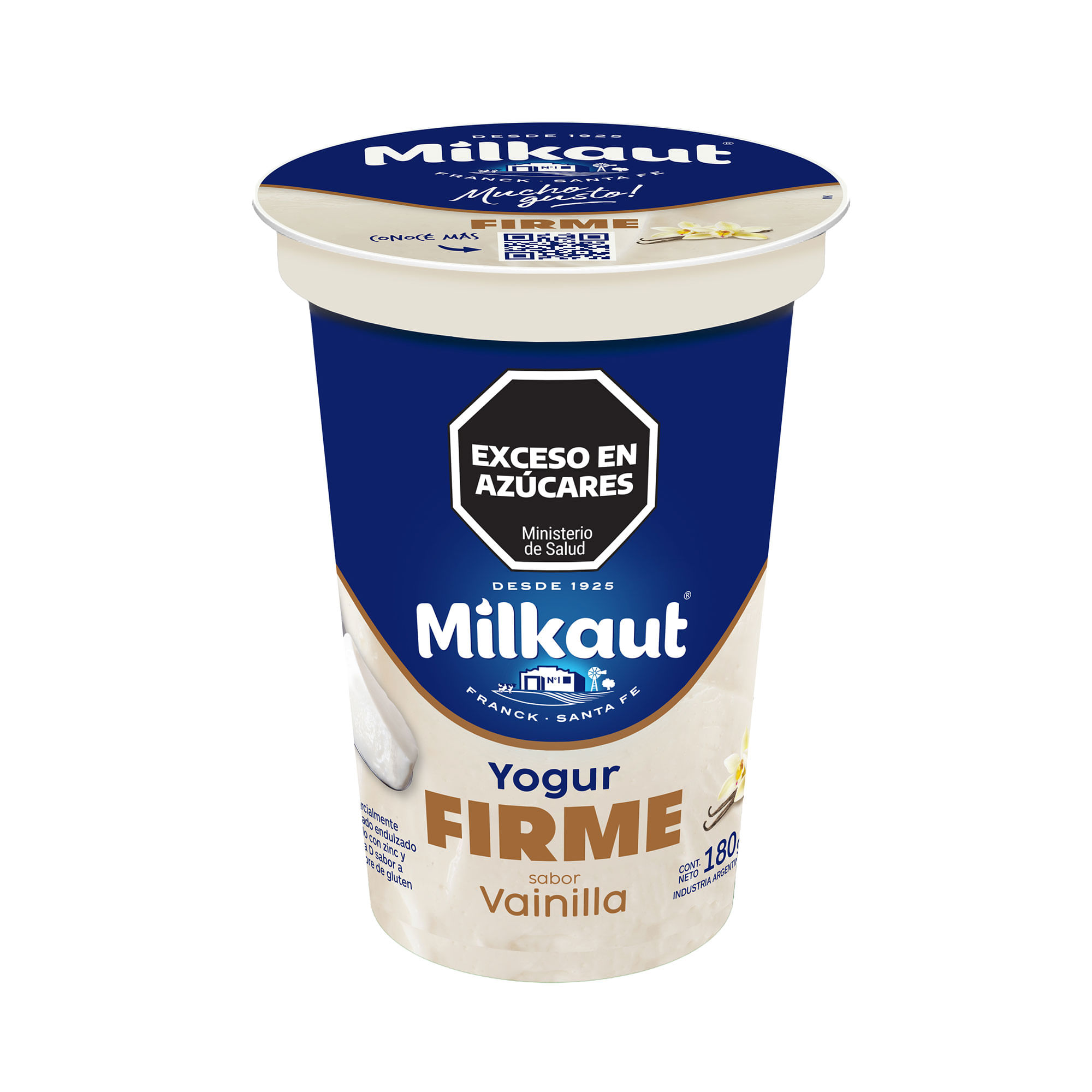 Yogur Firme Milkaut Vainilla 180 G