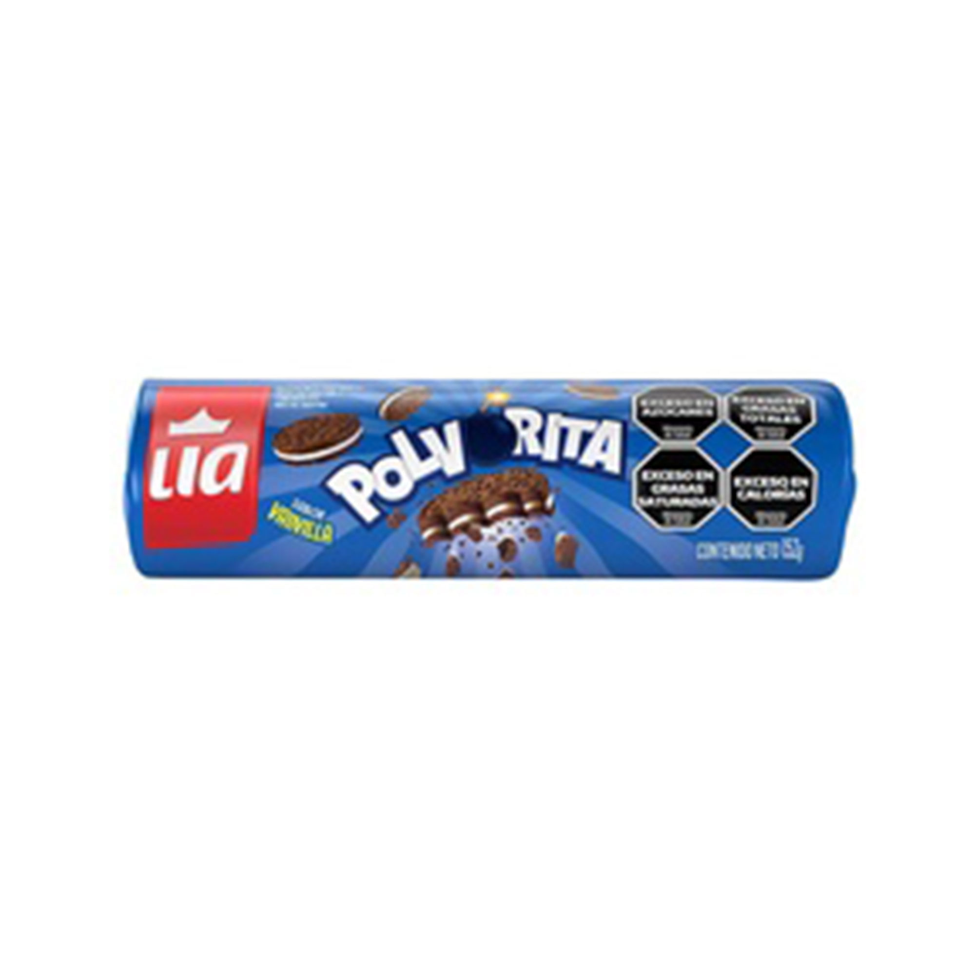 Galletita rellena de vainilla Polvorita en paquete 152 g.