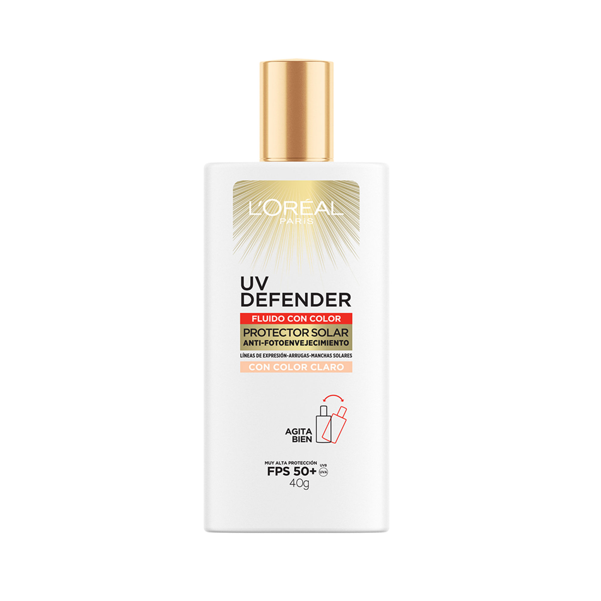 Protector Solar Facial Loreal Uv Fluido Clara 40gr