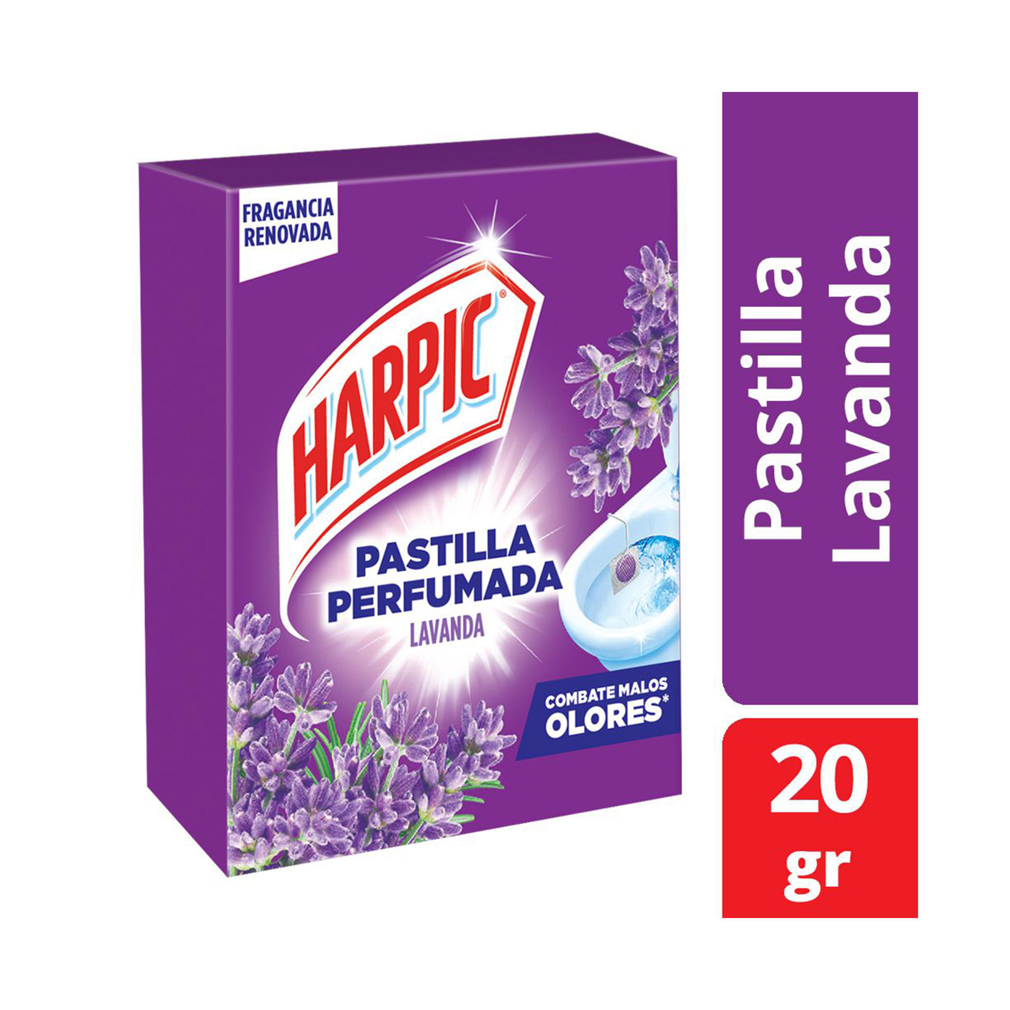 Pastilla Inodoro Fragancia Lavanda Harpic 20gr