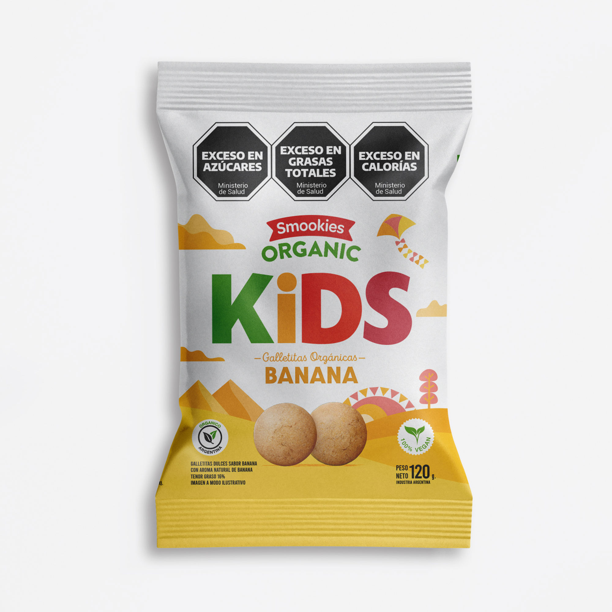 Galletitas de banana Smookies Kids orgánicas 120 g.