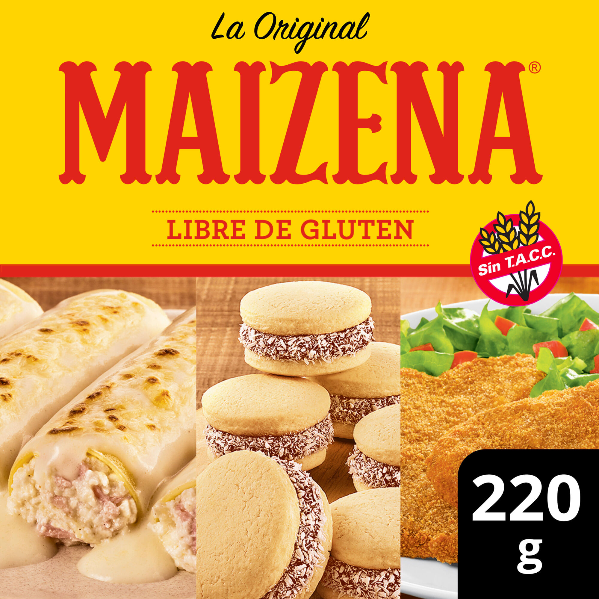 Almidón de maíz Maizena clásica sin tacc 220 g.