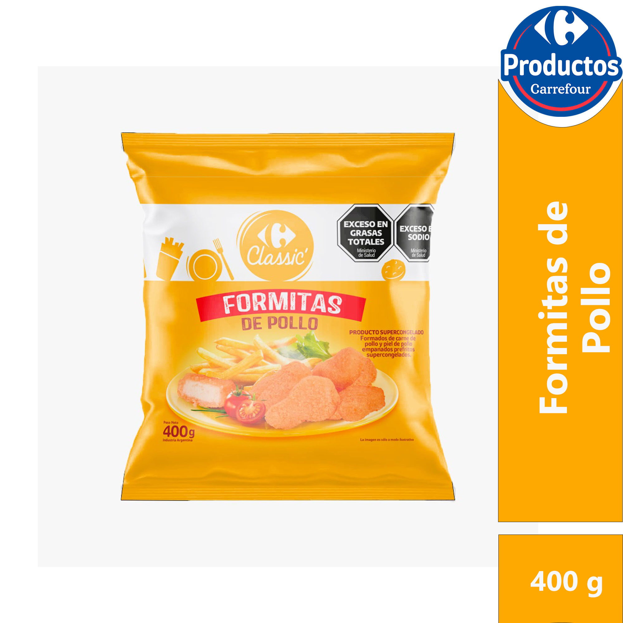 Formitas de pollo Carrefour Classic 400 g.
