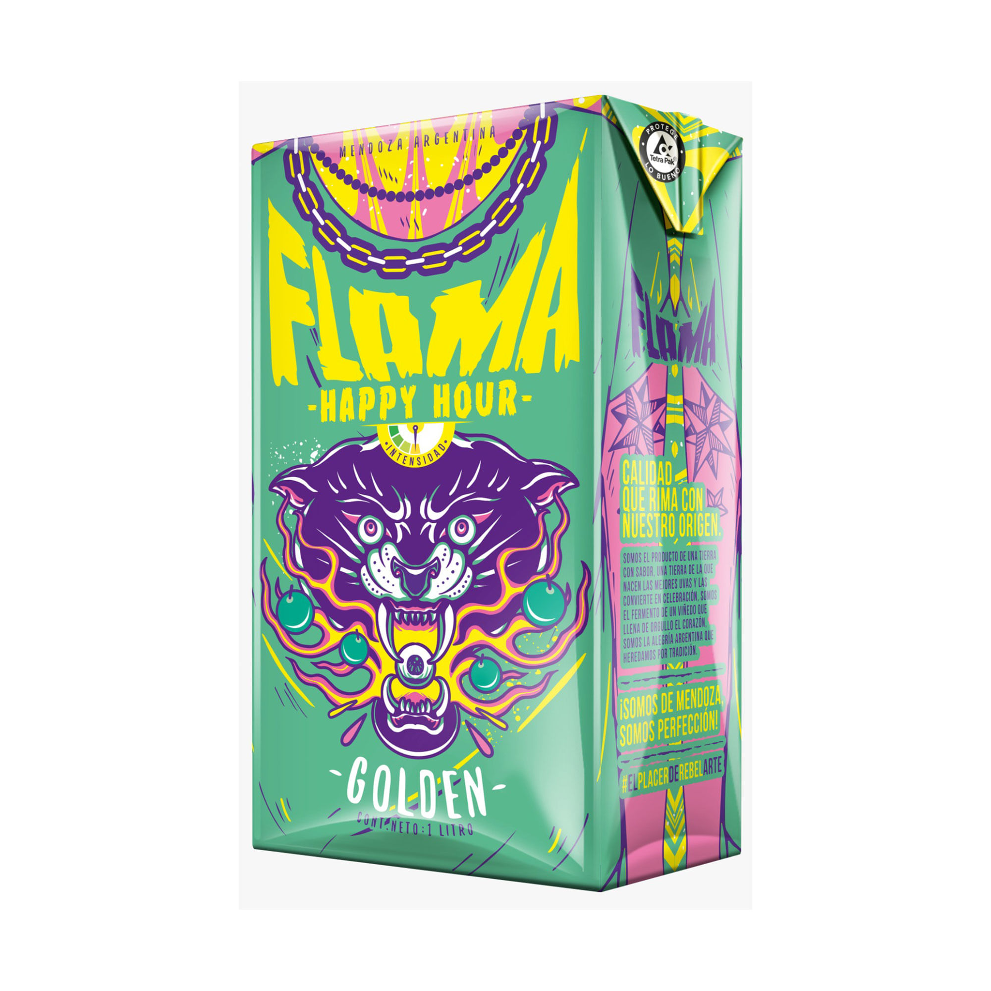 Vino blanco Flama Happy Hour blick 1 lt