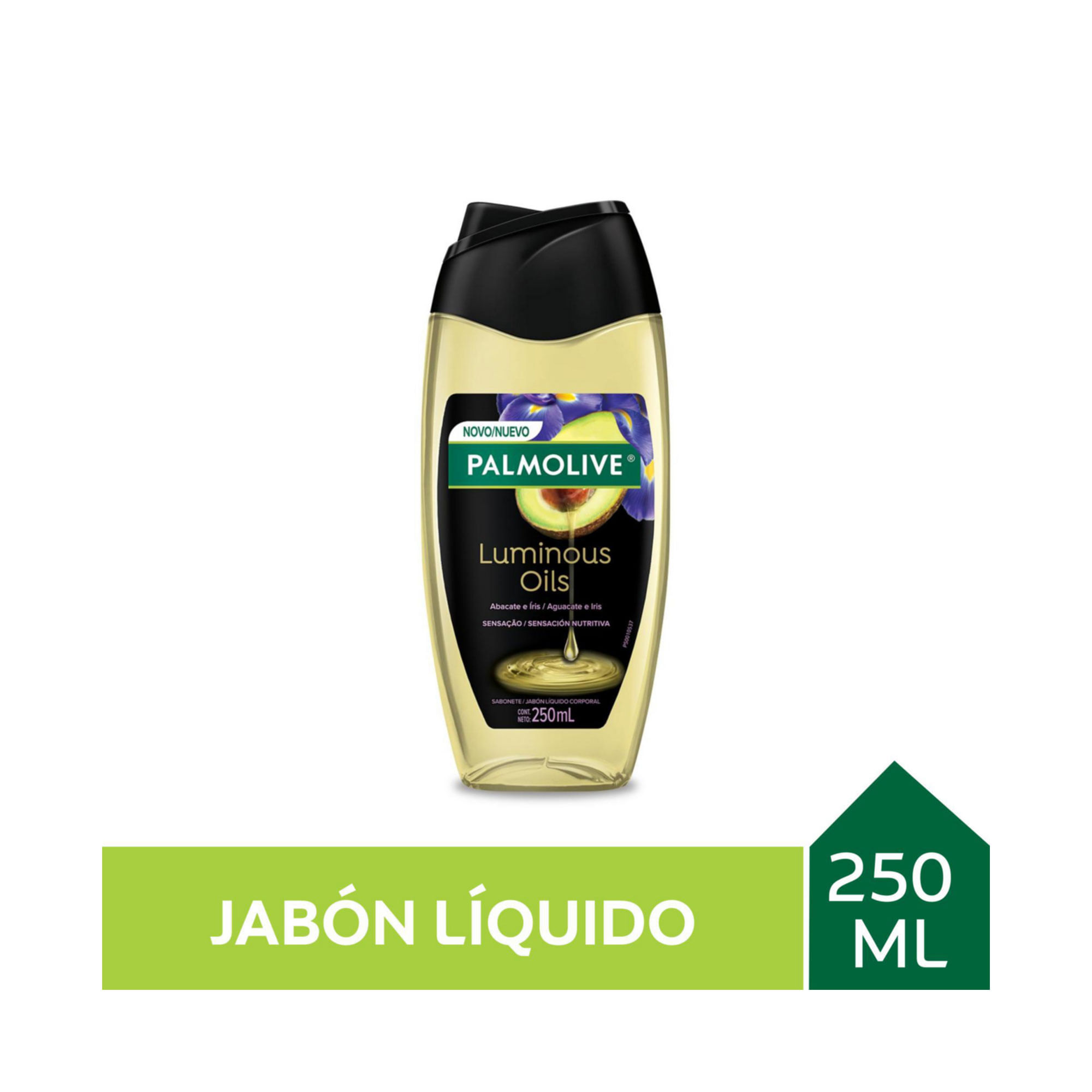 Jabón líquido Palmolive luminous oils avocado 250 ml.