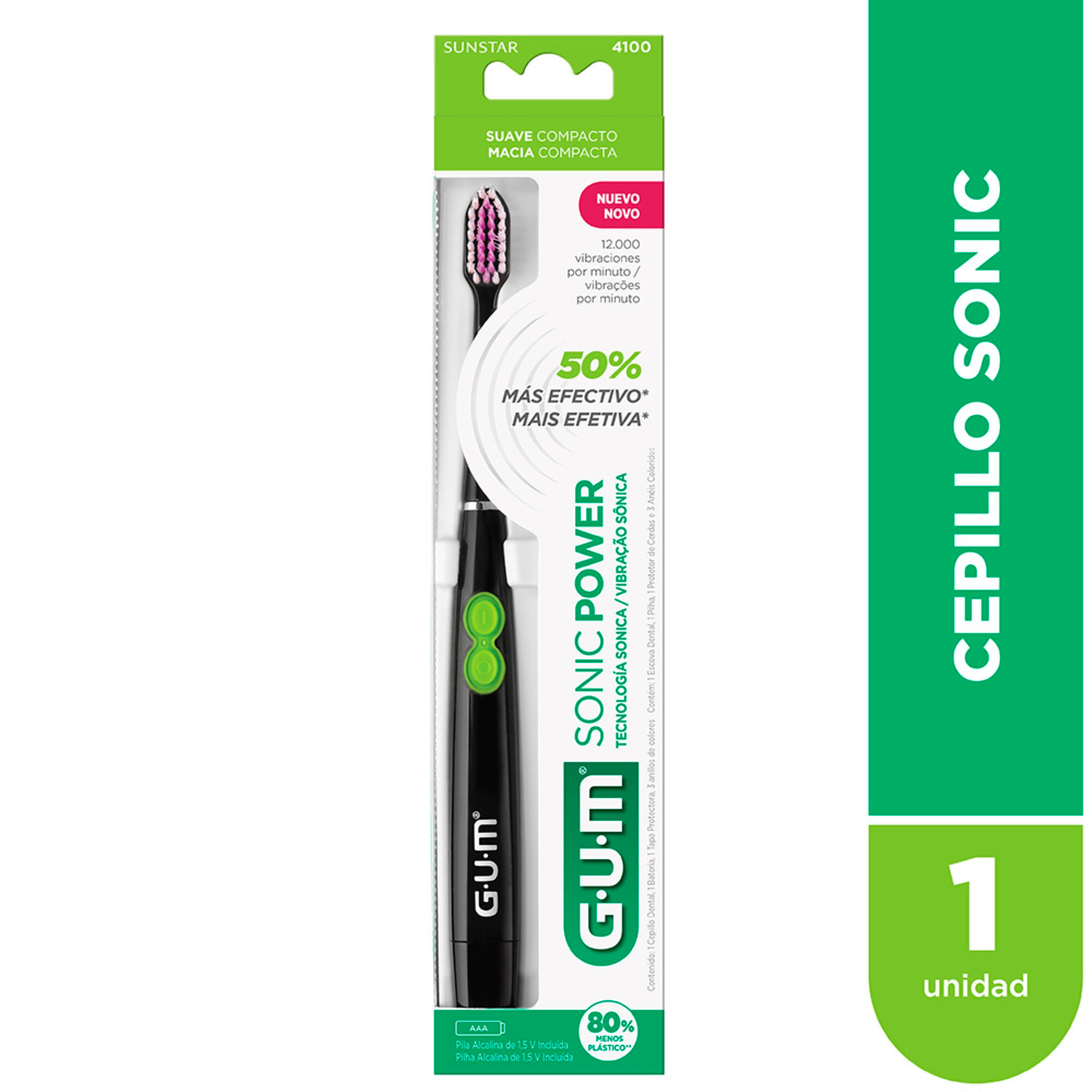 Cepillo dental Gum deep clean sonic power 1 u.